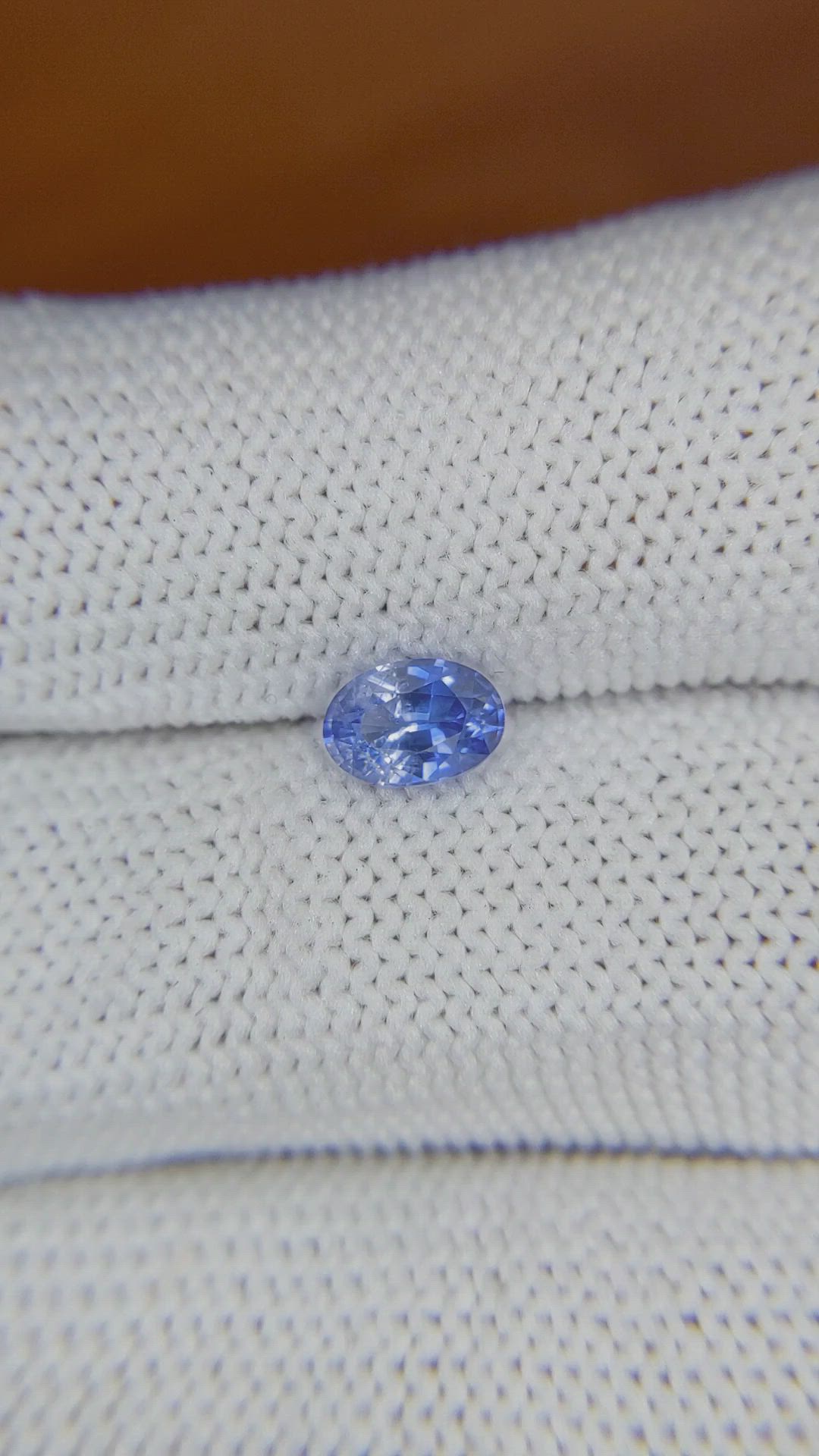 0.80 Ct. Blue Sapphire from Ceylon (Sri Lanka) Size Video