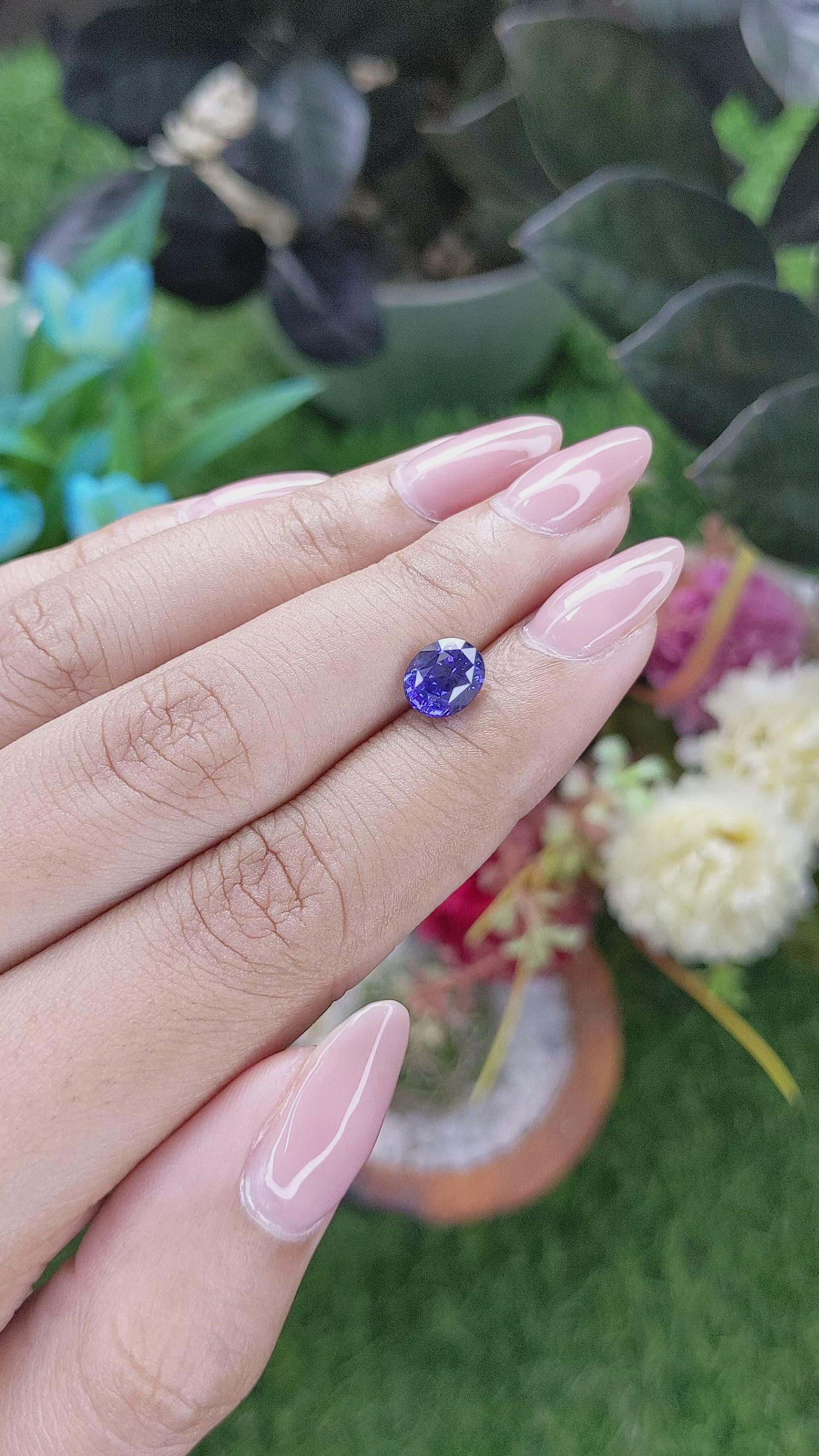 2.01 Ct. Color Change Sapphire from Ceylon (Sri Lanka) Size Video