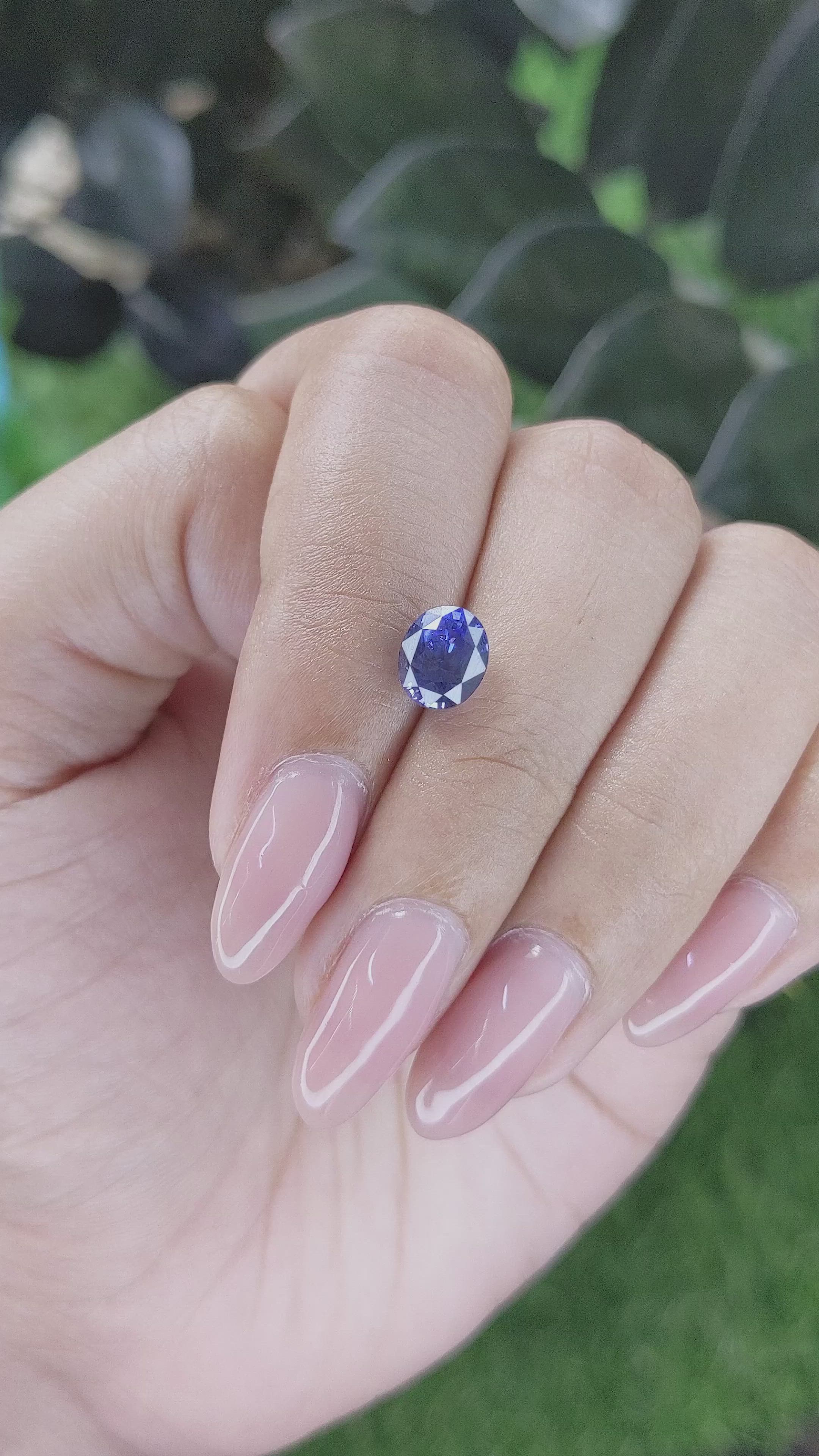 2.01 Ct. Color Change Sapphire from Ceylon (Sri Lanka) Size Video