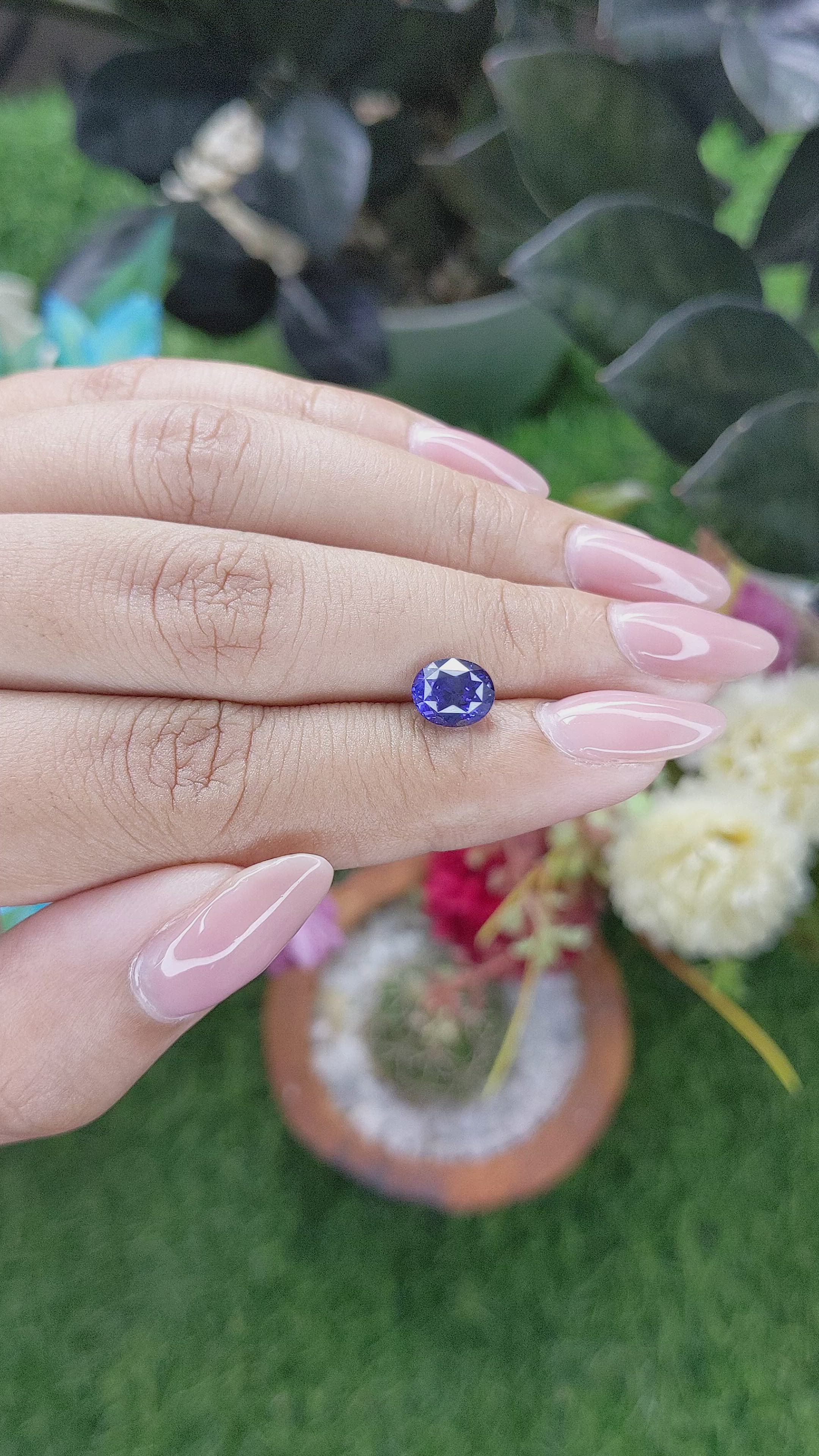 2.01 Ct. Color Change Sapphire from Ceylon (Sri Lanka) Size Video