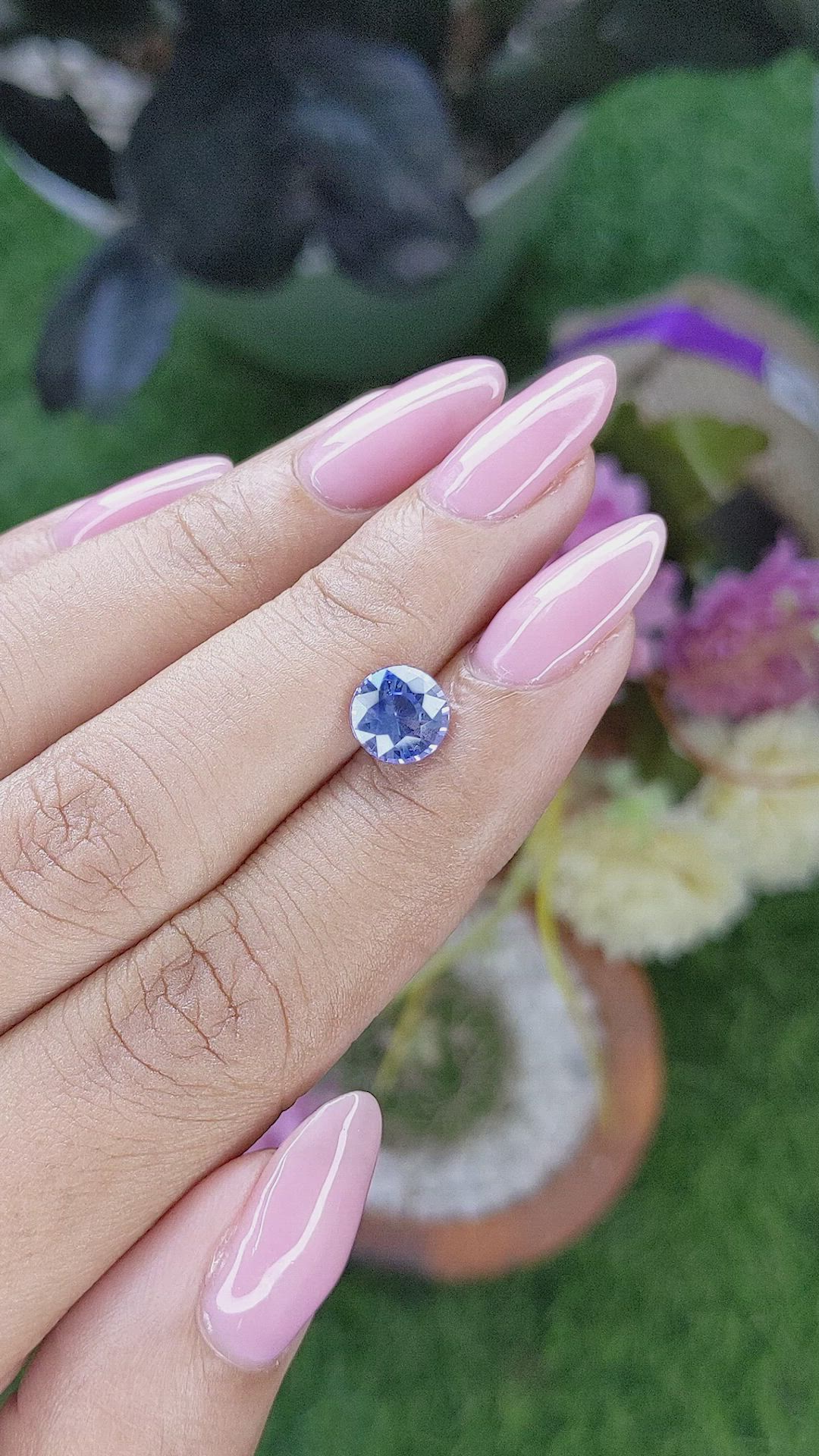 1.75 Ct. Blue Sapphire from Ceylon (Sri Lanka) Size Video