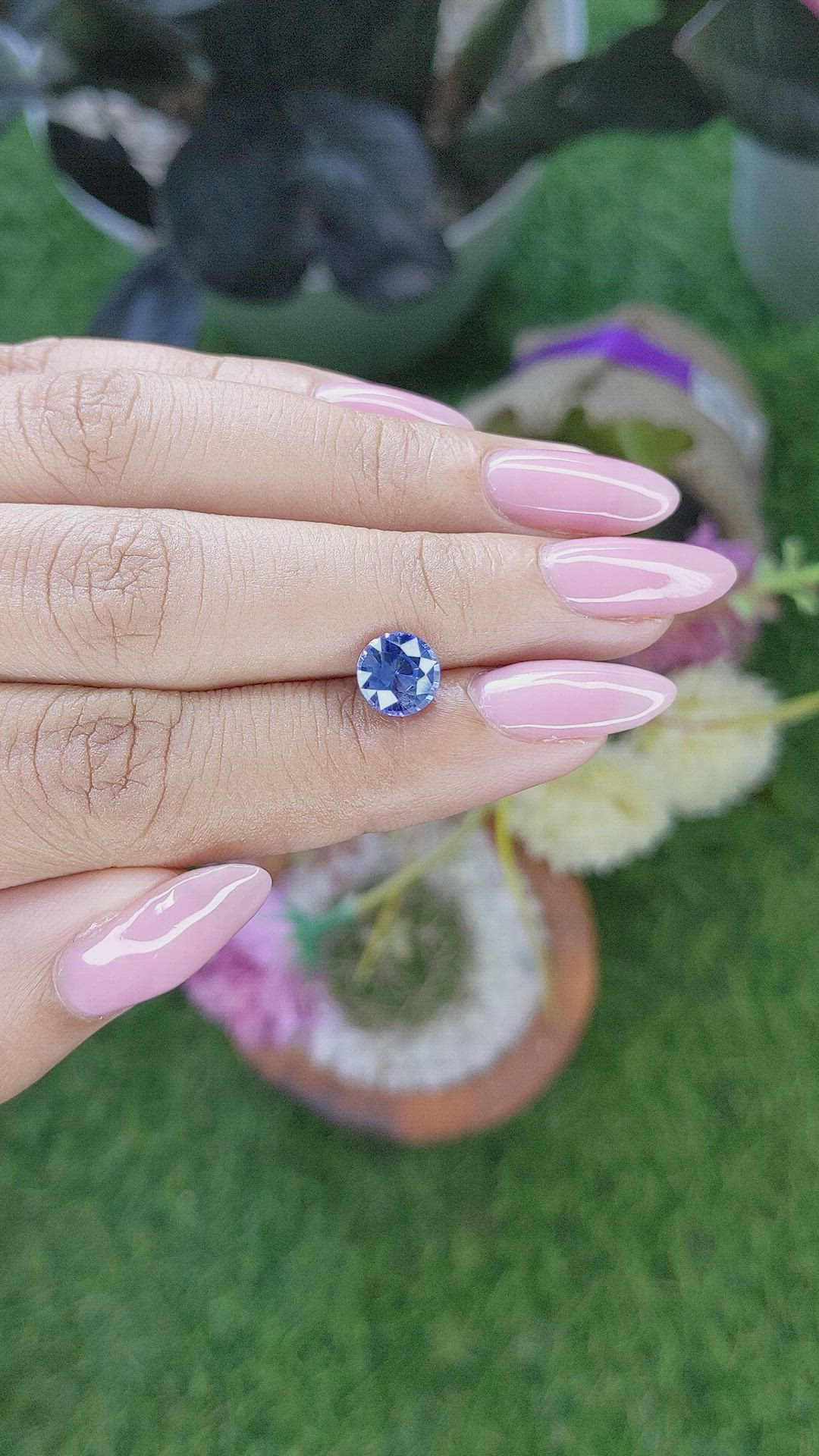 1.75 Ct. Blue Sapphire from Ceylon (Sri Lanka) Size Video