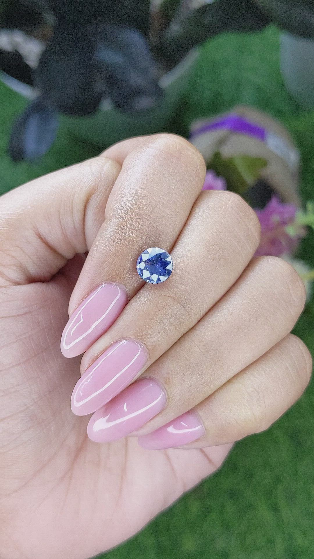 1.75 Ct. Blue Sapphire from Ceylon (Sri Lanka) Size Video