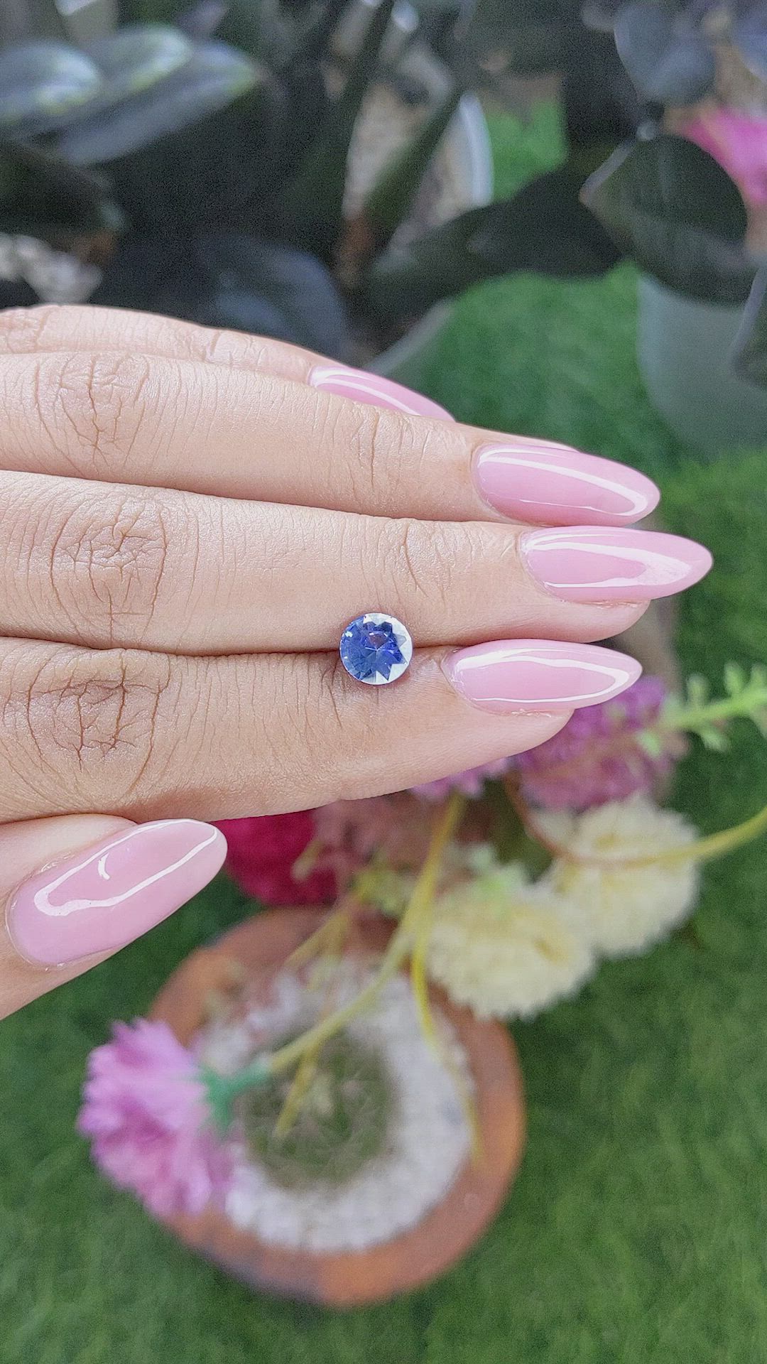 1.14 Ct. Blue Sapphire from Tanzania Size Video