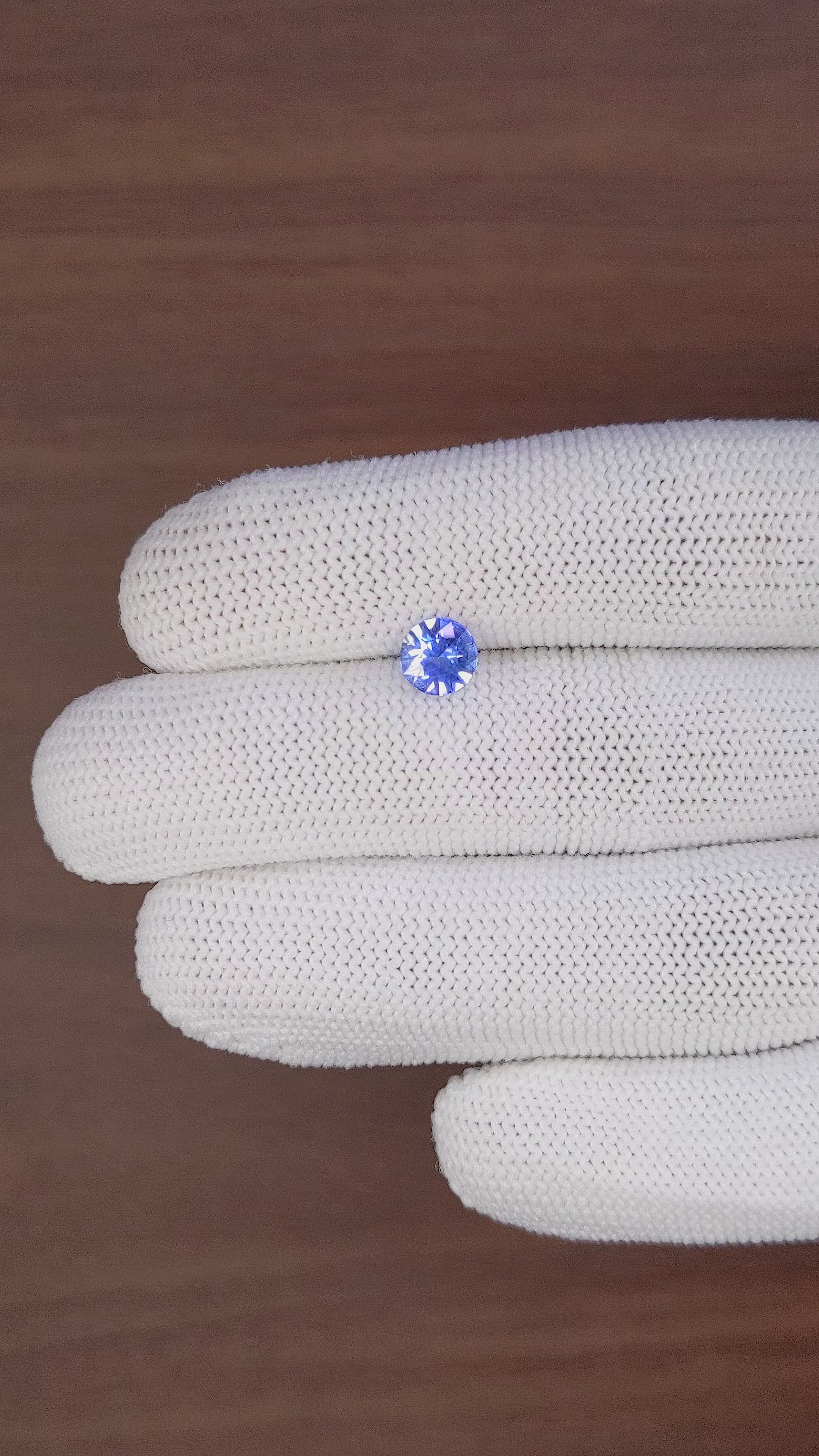1.14 Ct. Blue Sapphire from Tanzania Size Video