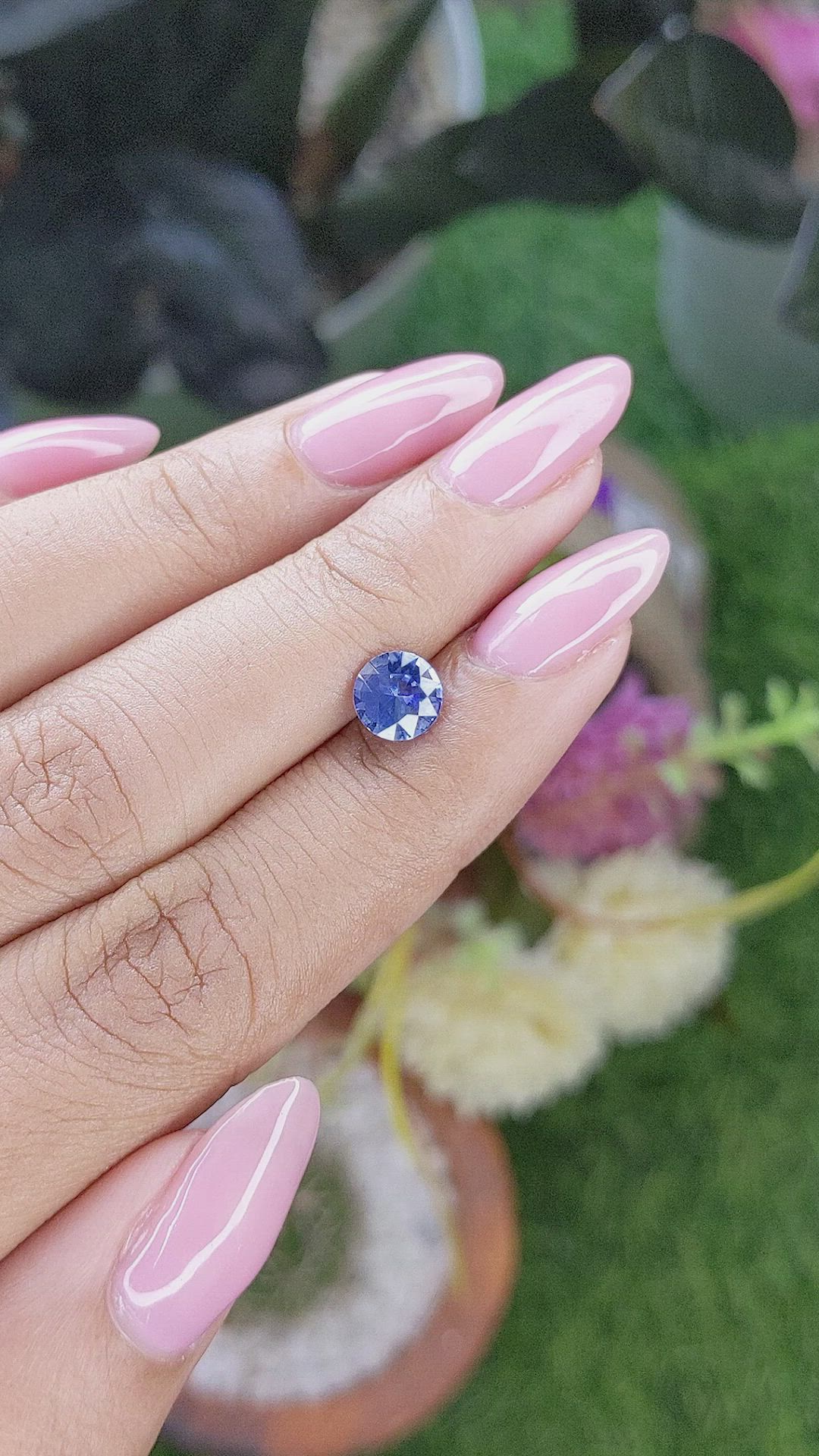 1.14 Ct. Blue Sapphire from Tanzania Size Video