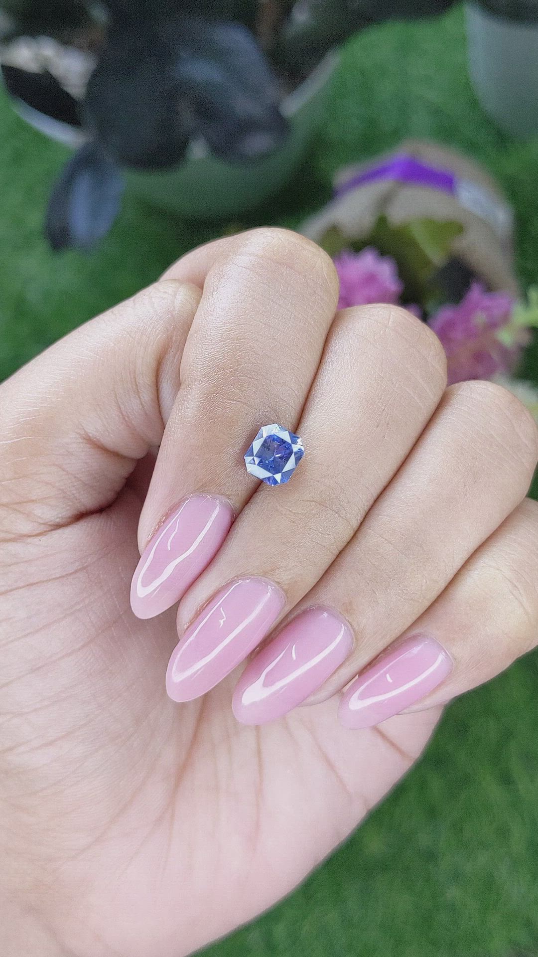 1.59 Ct. Blue Sapphire from Madagascar Size Video