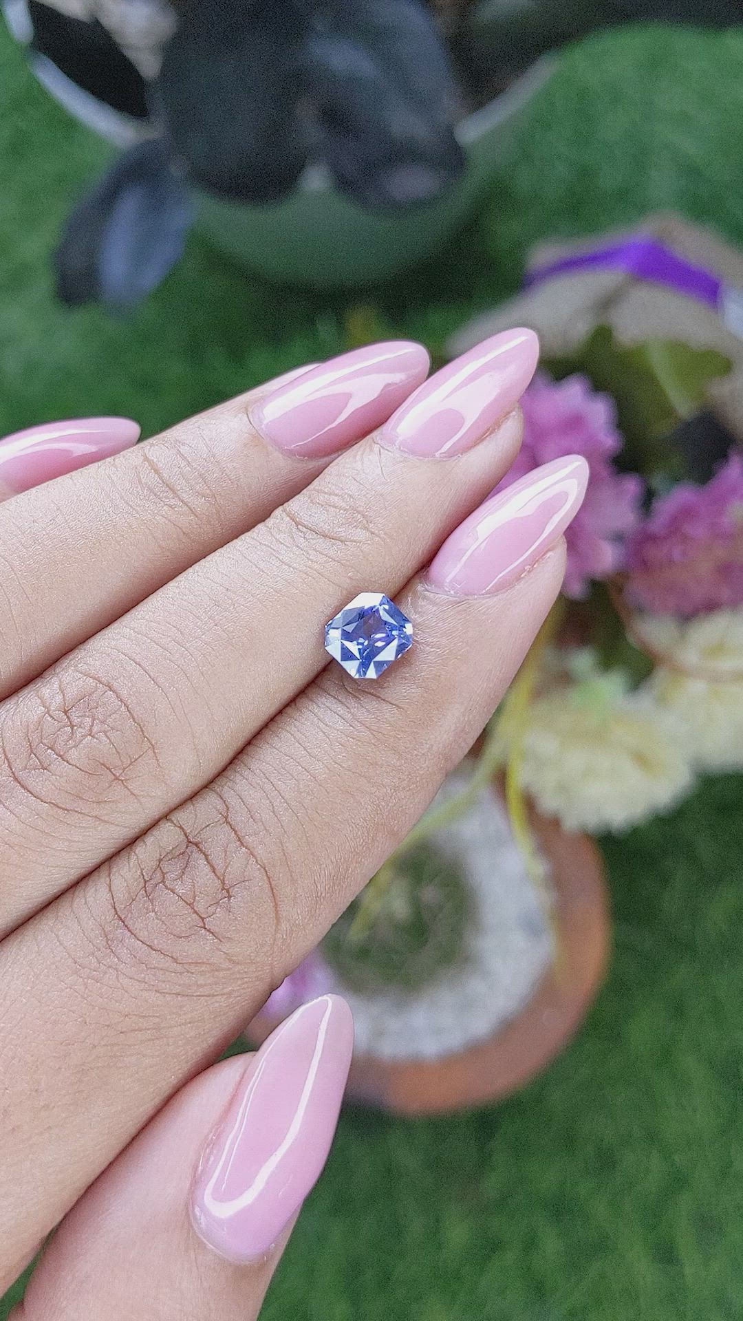 1.59 Ct. Blue Sapphire from Madagascar Size Video