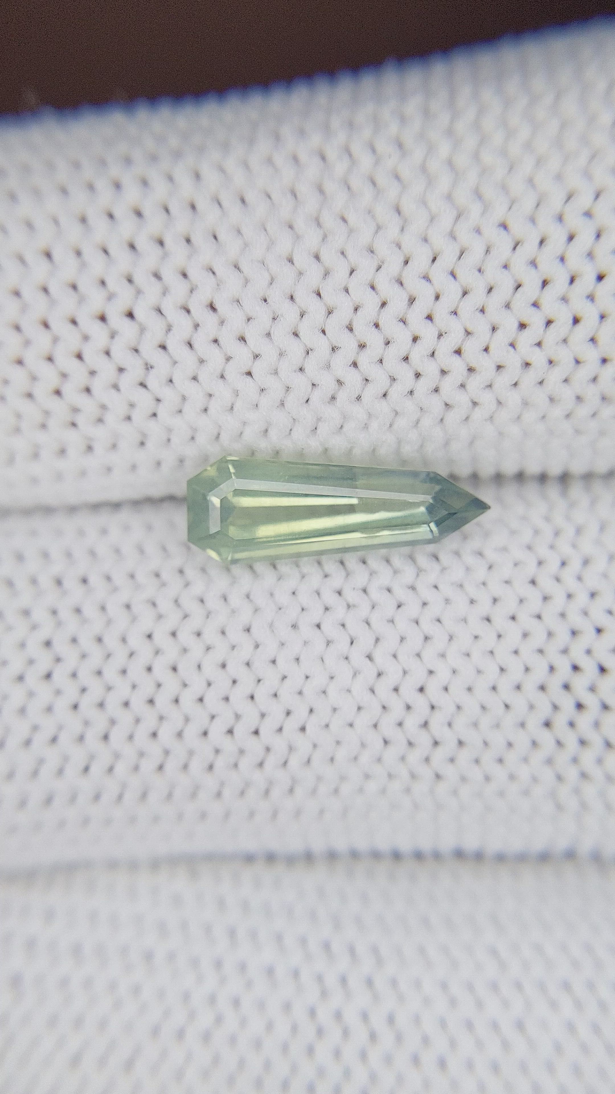 2.01 Ct. Yellowish Green Sapphire from Madagascar Size Video