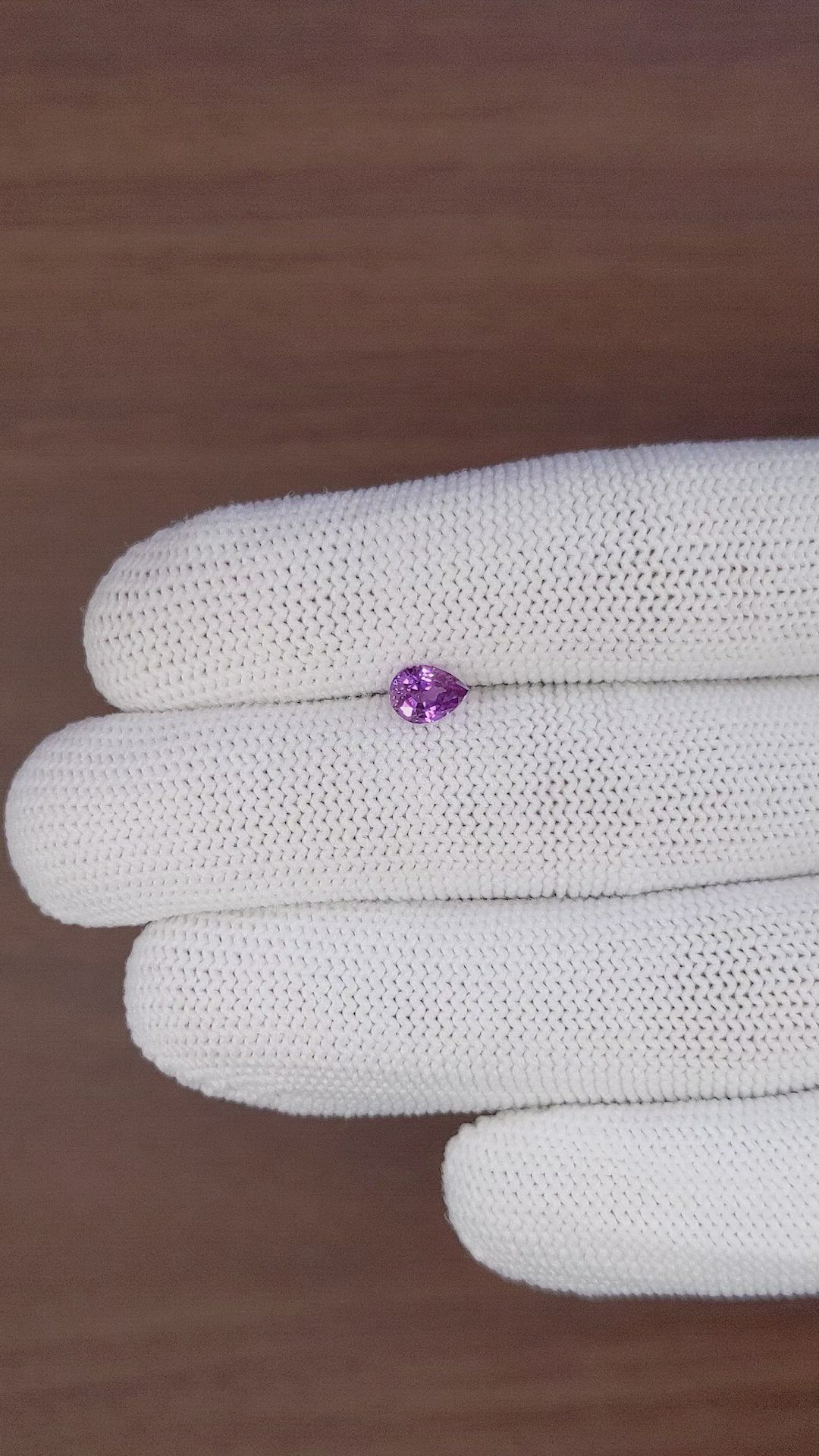 0.74 Ct. Purple Sapphire from Ceylon (Sri Lanka) Size Video