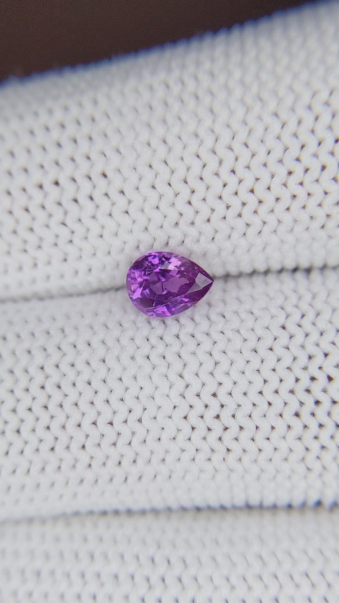 0.74 Ct. Purple Sapphire from Ceylon (Sri Lanka) Size Video