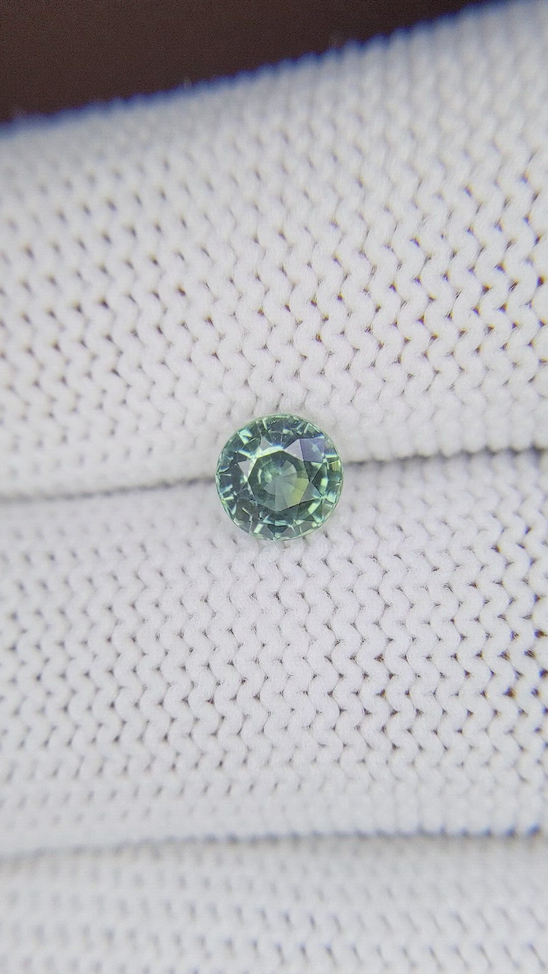 0.98 Ct. Yellowish Green Sapphire from Madagascar Size Video