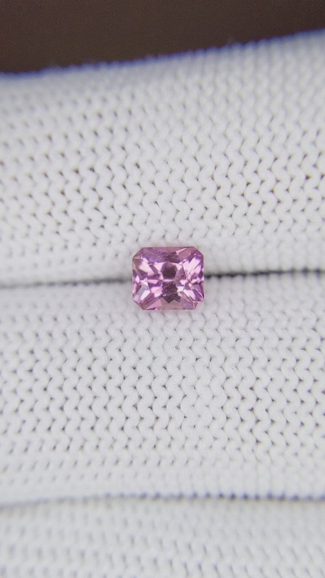 0.92 Ct. Purplish Pink Sapphire from Madagascar Size Video