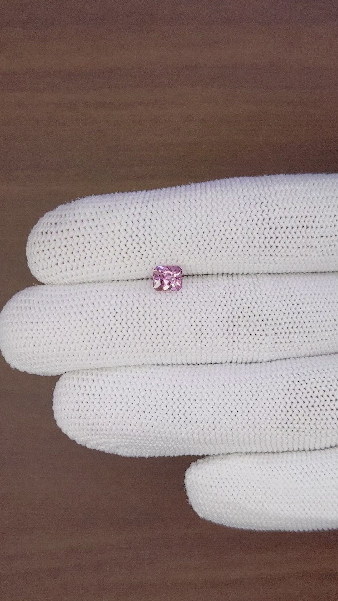 0.92 Ct. Purplish Pink Sapphire from Madagascar Size Video
