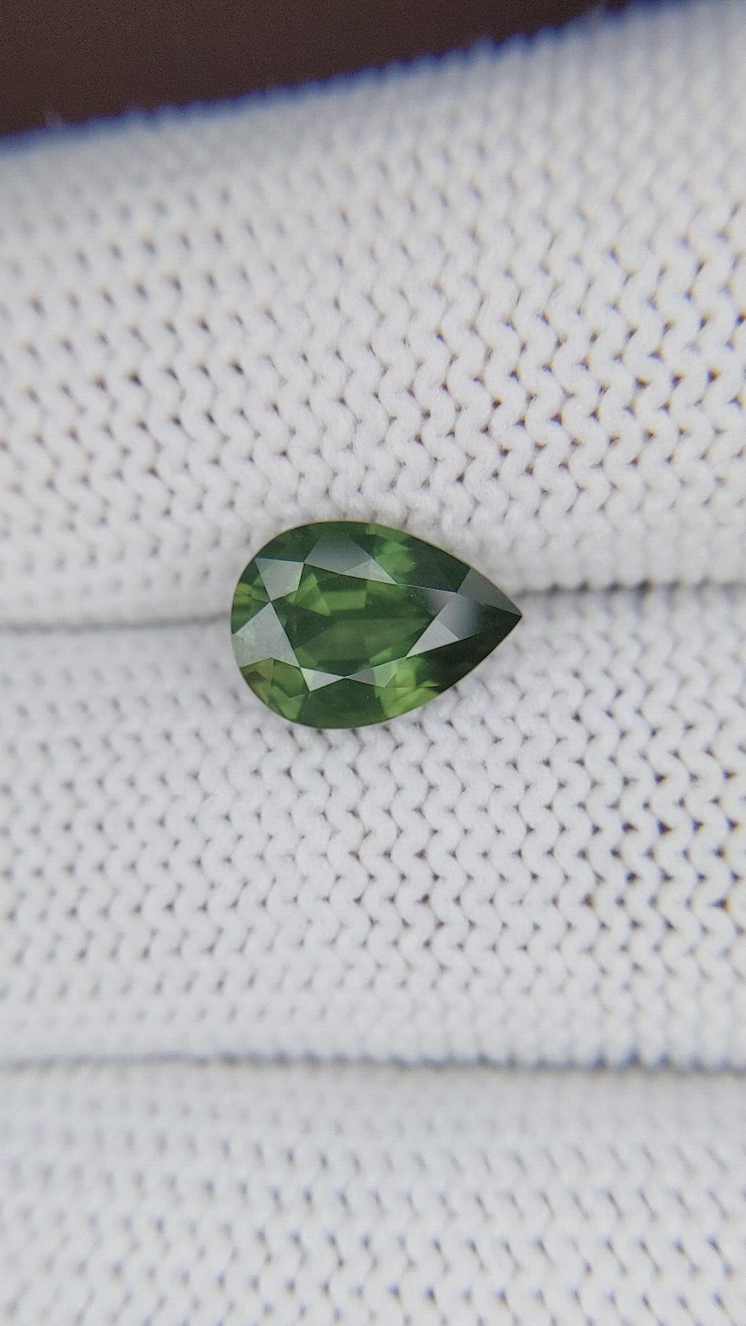 2.06 Ct. Green Sapphire from Australia Size Video