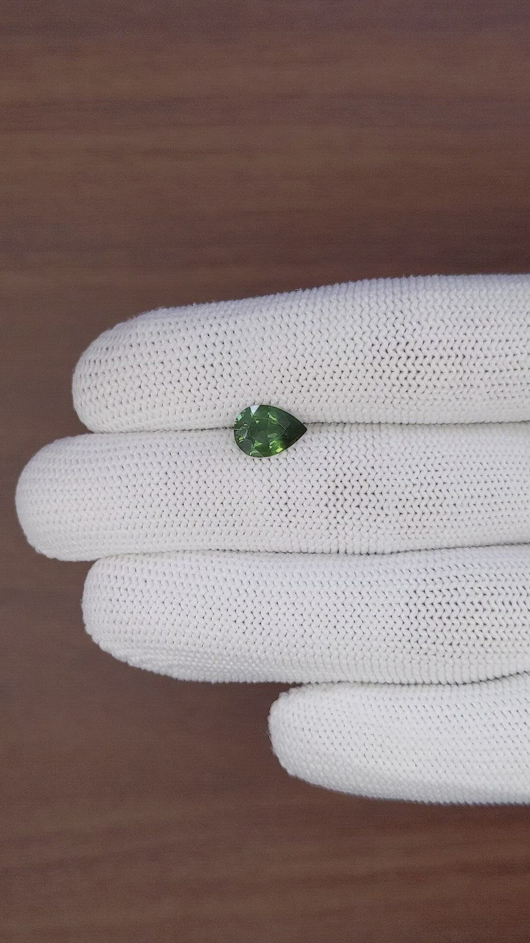 2.06 Ct. Green Sapphire from Australia Size Video