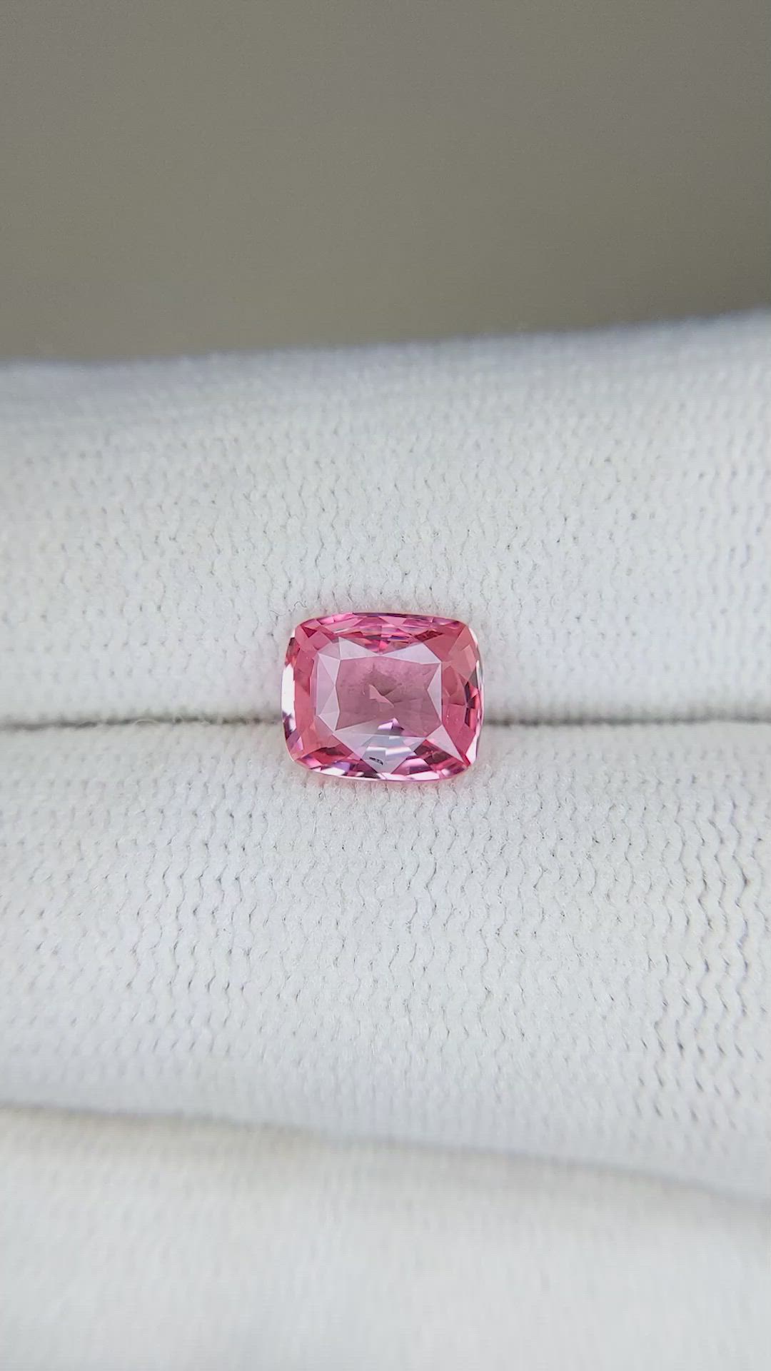 1.51 Ct. Reddish Pink Sapphire from Ceylon (Sri Lanka) Size Video
