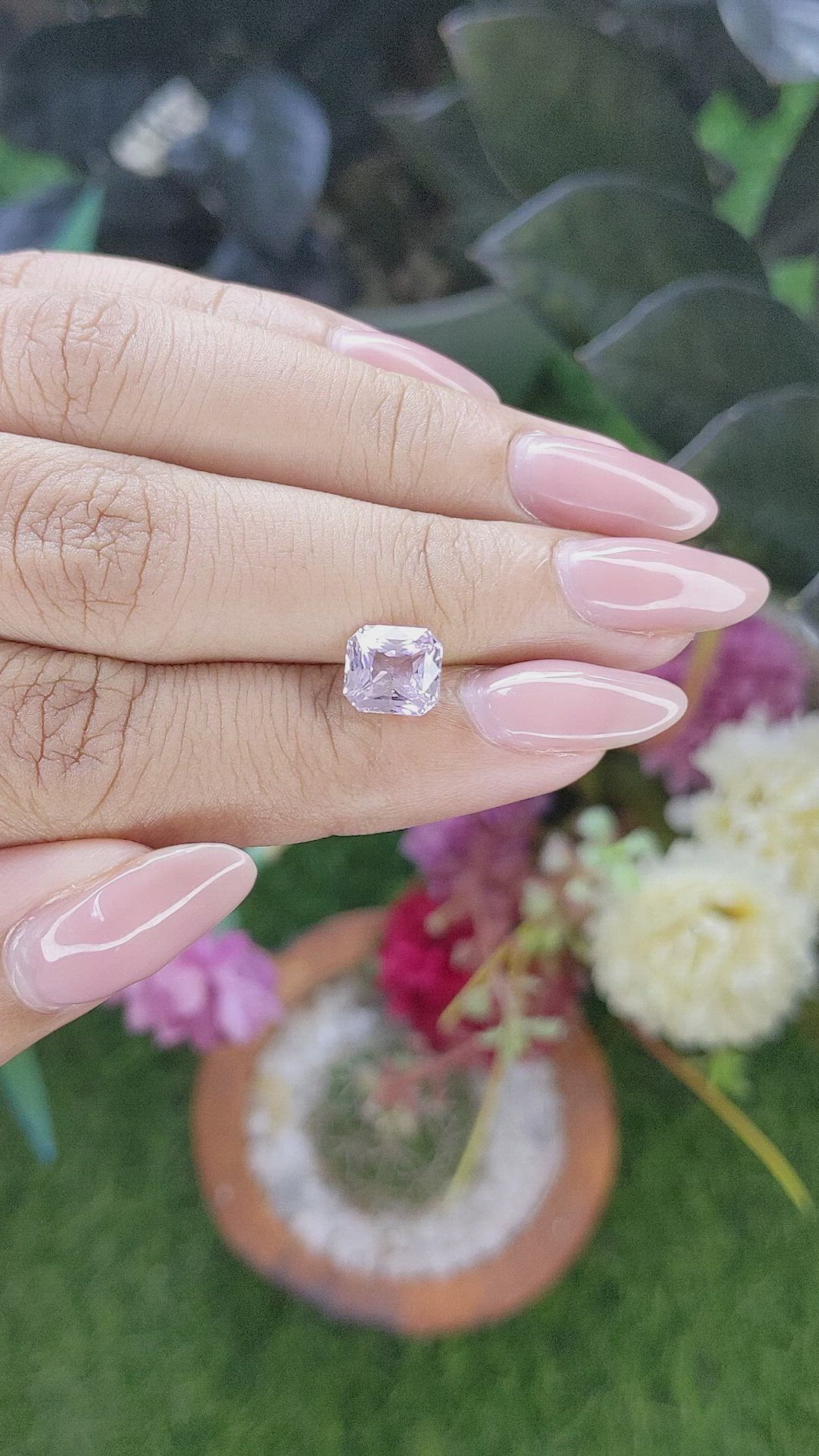 2.05 Ct. Purplish Pink Sapphire from Madagascar Size Video