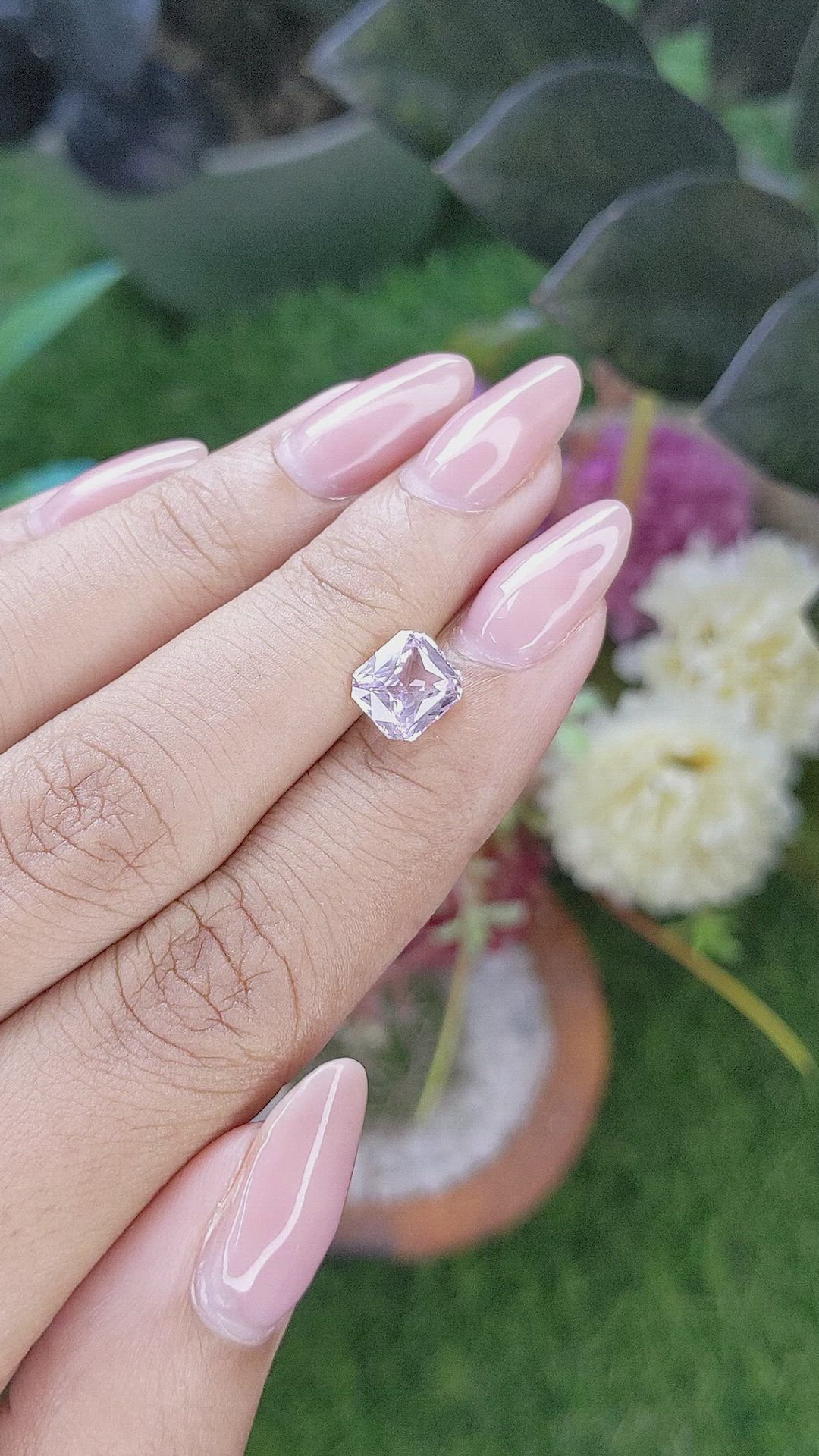 2.05 Ct. Purplish Pink Sapphire from Madagascar Size Video