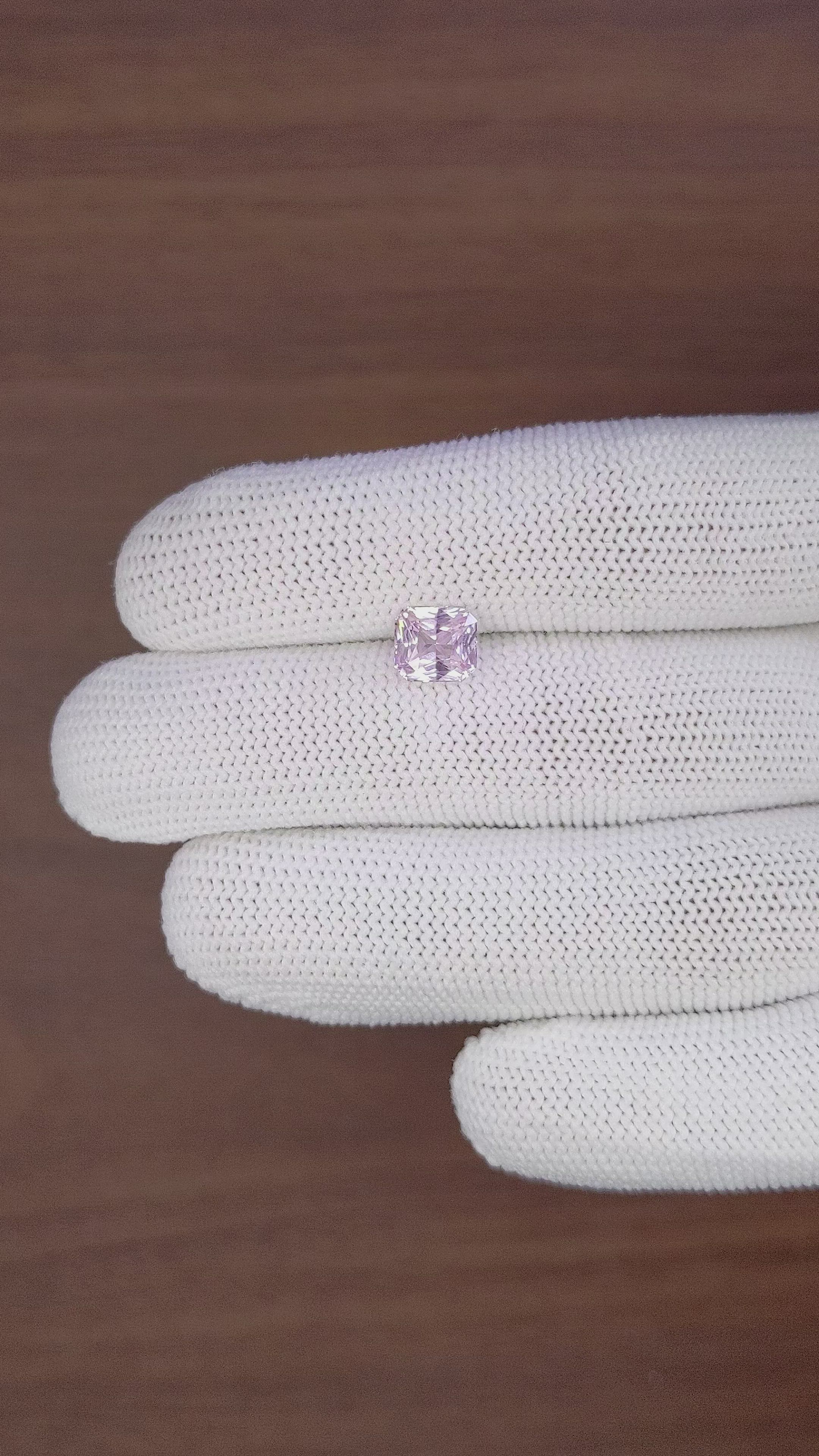 2.05 Ct. Purplish Pink Sapphire from Madagascar Size Video