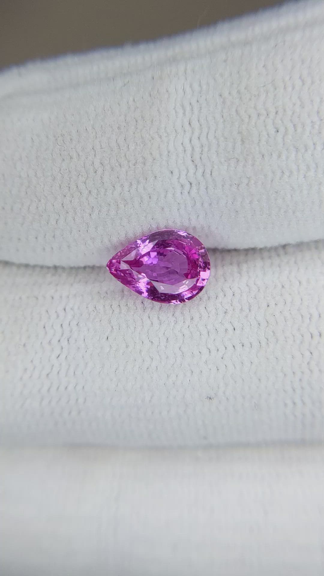 1.54 Ct. Purplish Pink Sapphire from Ceylon (Sri Lanka) Size Video