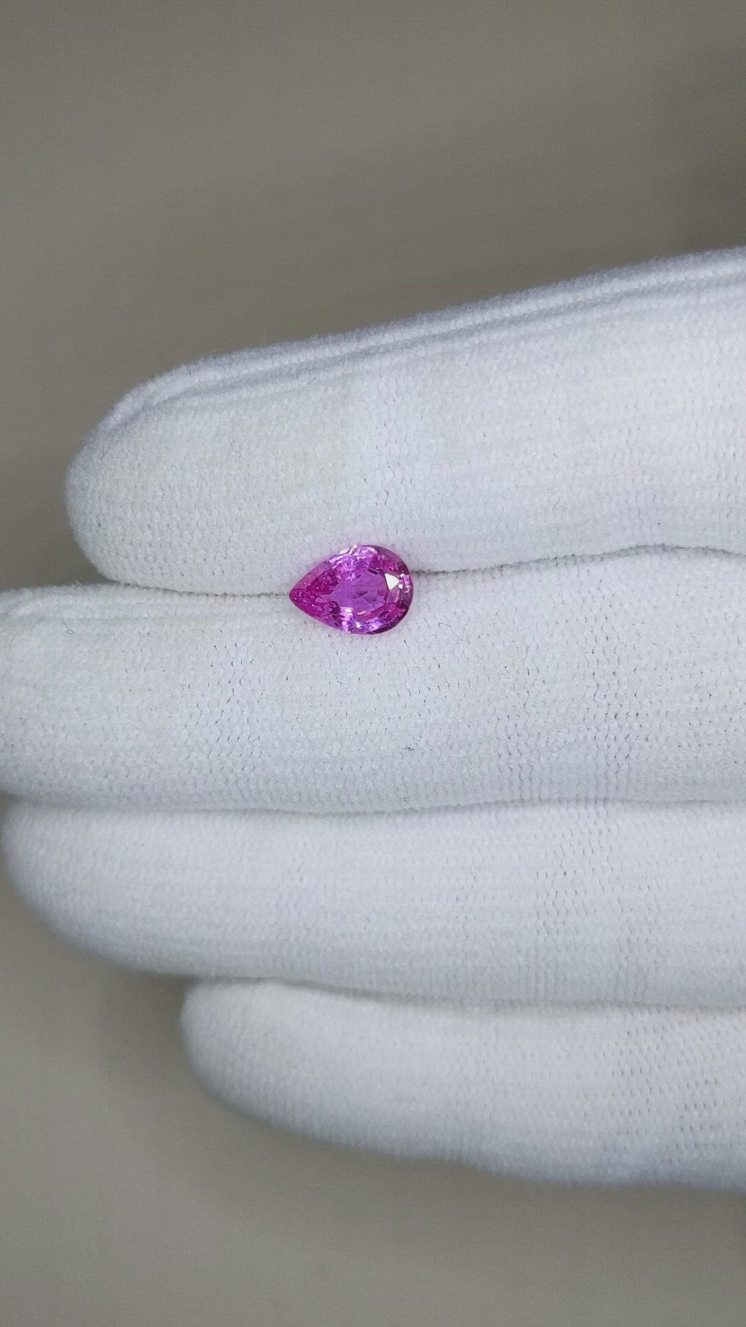 1.54 Ct. Purplish Pink Sapphire from Ceylon (Sri Lanka) Size Video