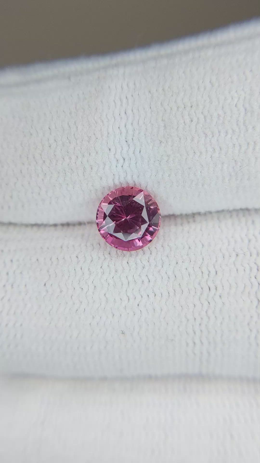 1.67 Ct. Pink Sapphire from Ceylon (Sri Lanka) Size Video