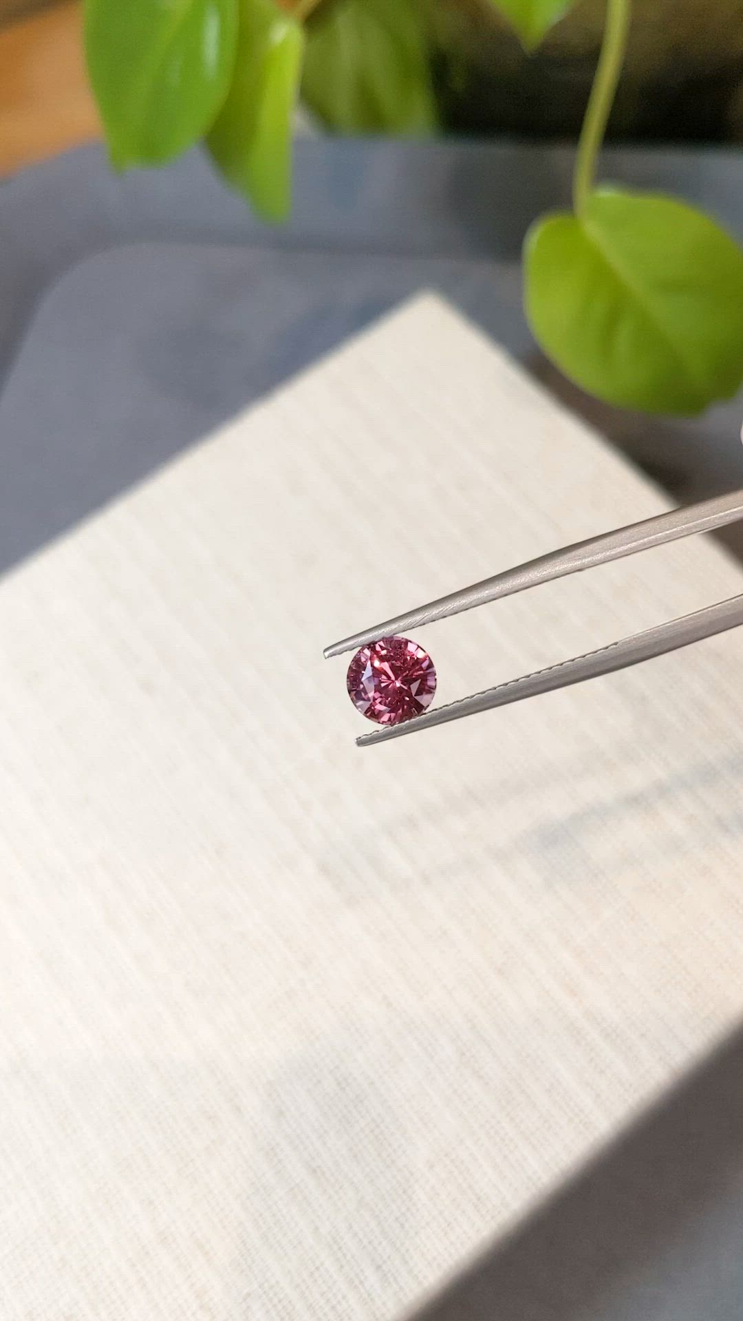 1.67 Ct. Pink Sapphire from Ceylon (Sri Lanka) Size Video