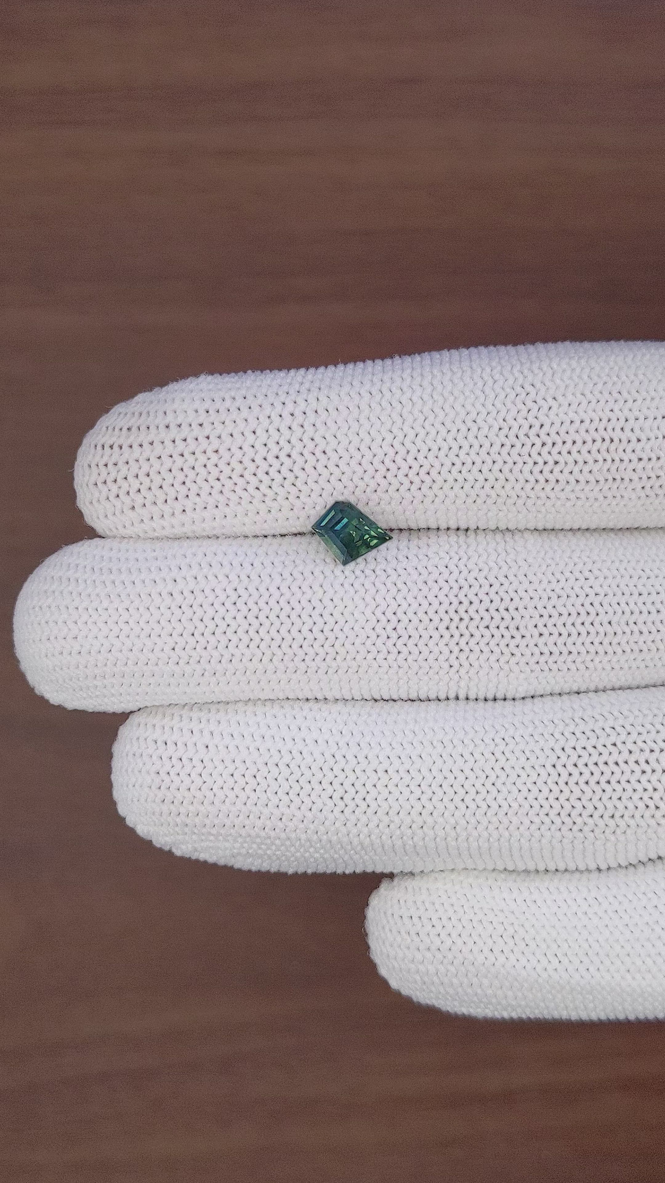 1.15 Ct. Bluish Green Sapphire from Australia Size Video