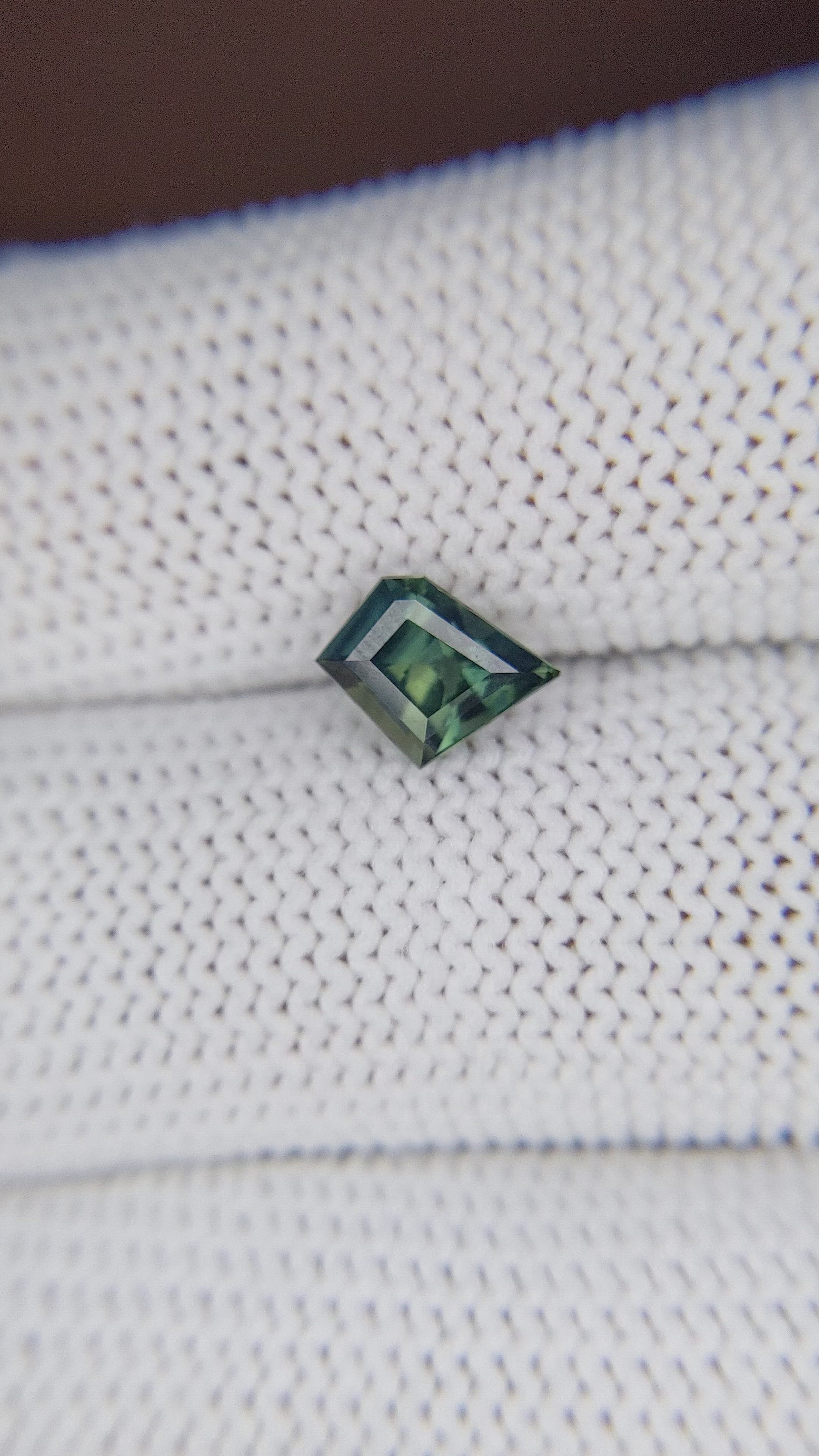 1.15 Ct. Bluish Green Sapphire from Australia Size Video