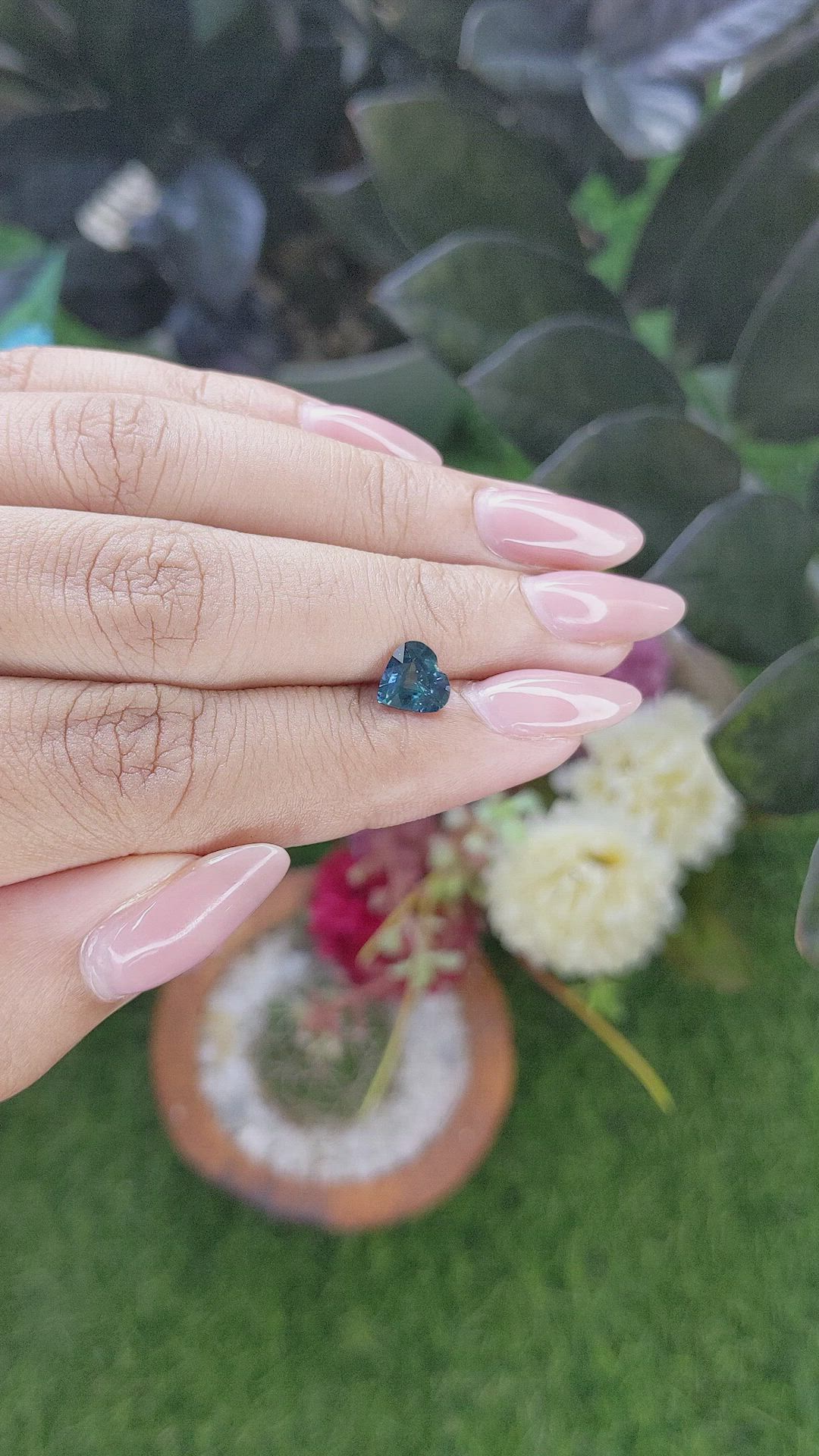 1.18 Ct. Bluish Green Sapphire from Australia Size Video