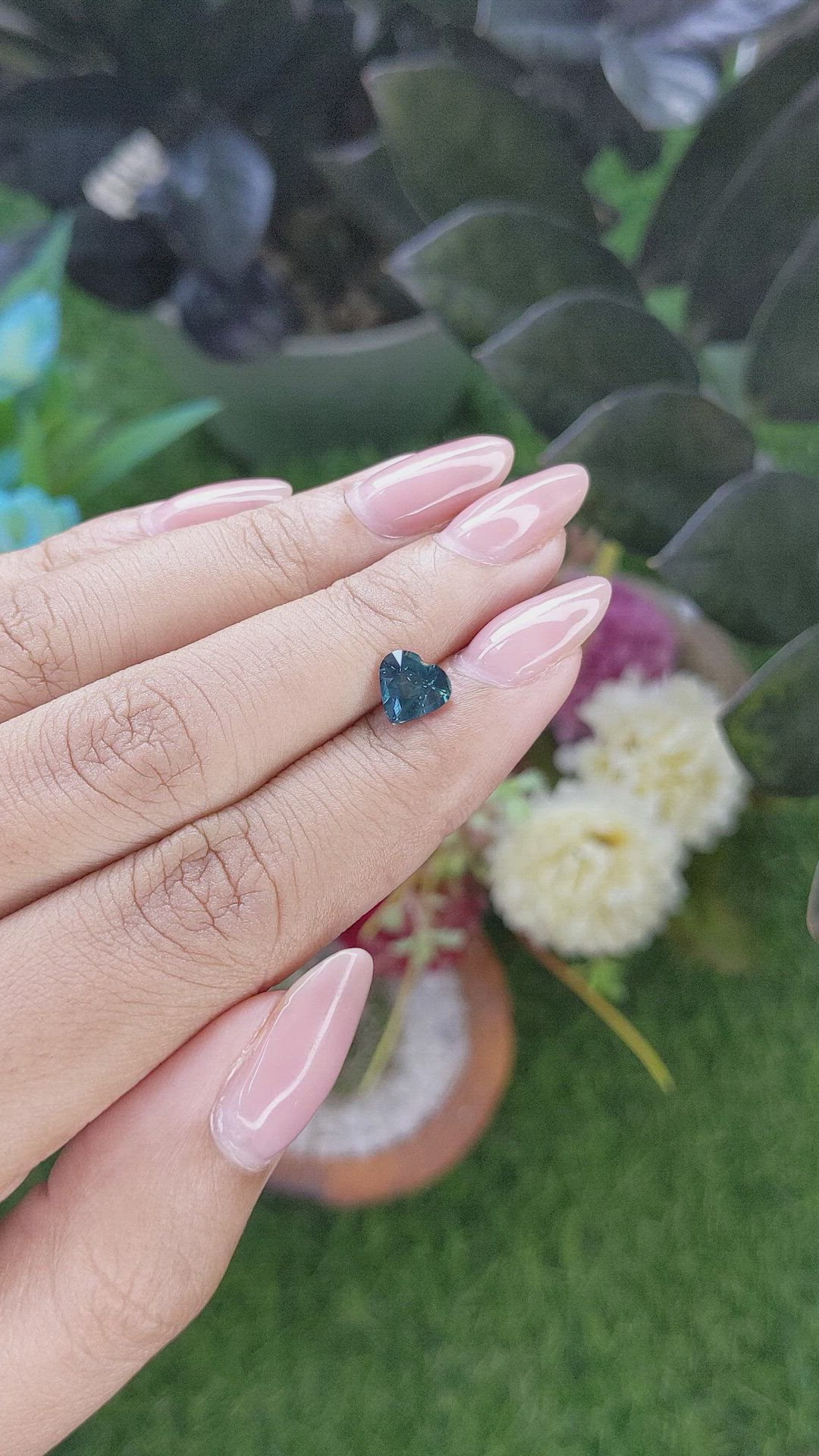 1.18 Ct. Bluish Green Sapphire from Australia Size Video
