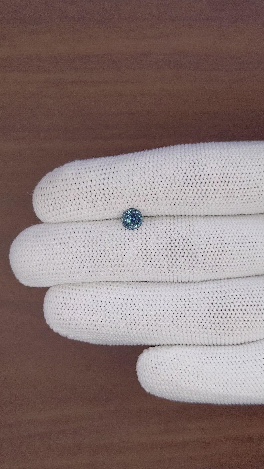 0.90 Ct. Greenish Blue Sapphire from Madagascar Size Video