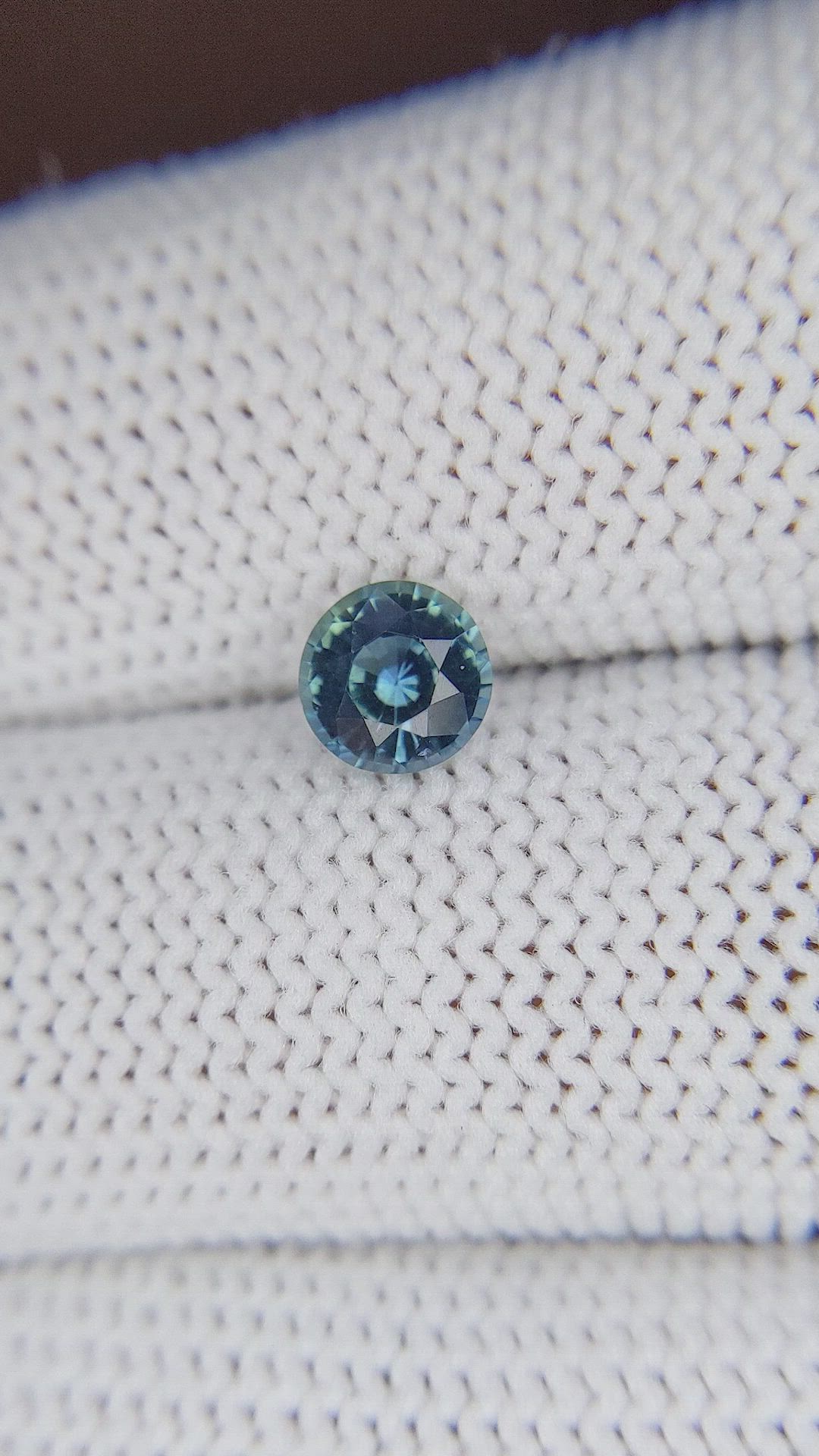 0.90 Ct. Greenish Blue Sapphire from Madagascar Size Video