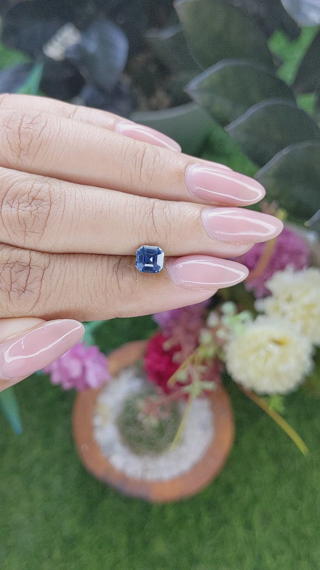 1.22 Ct. Blue Sapphire from Madagascar Size Video