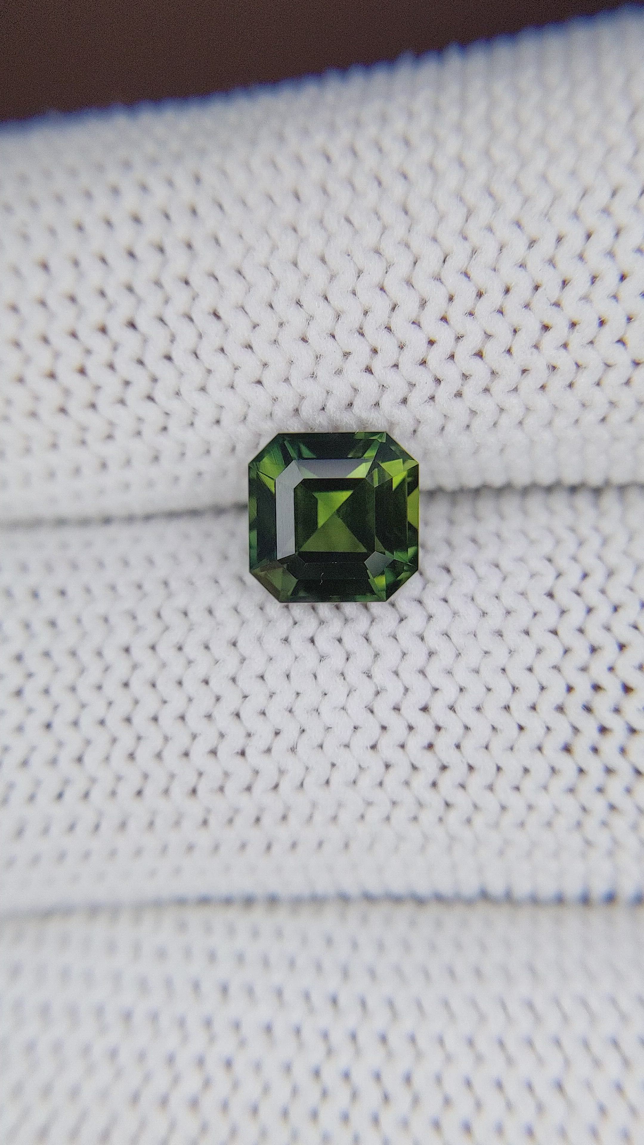 2.19 Ct. Green Sapphire from Australia Size Video