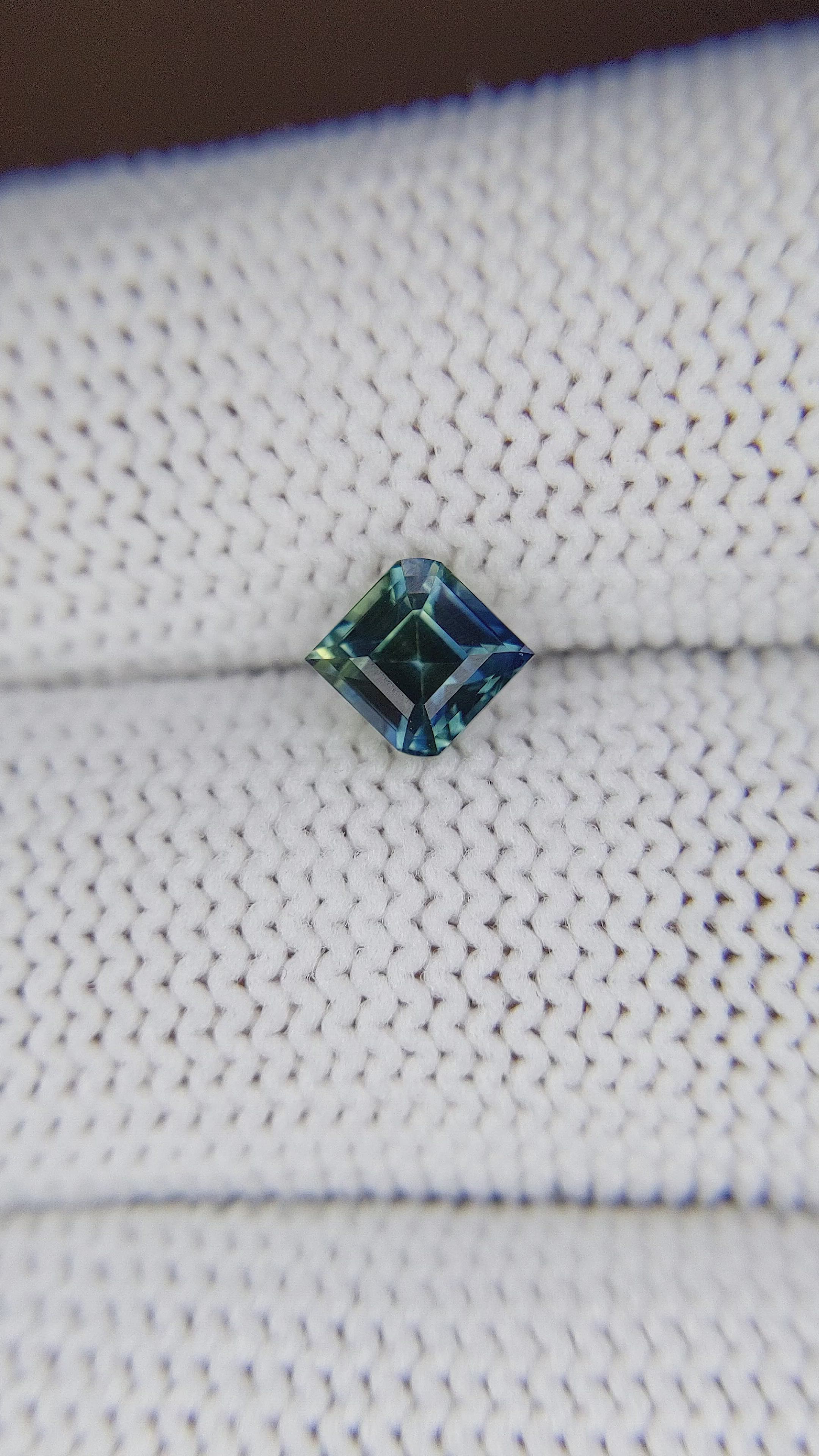 1.08 Ct. Greenish Blue Sapphire from Madagascar Size Video