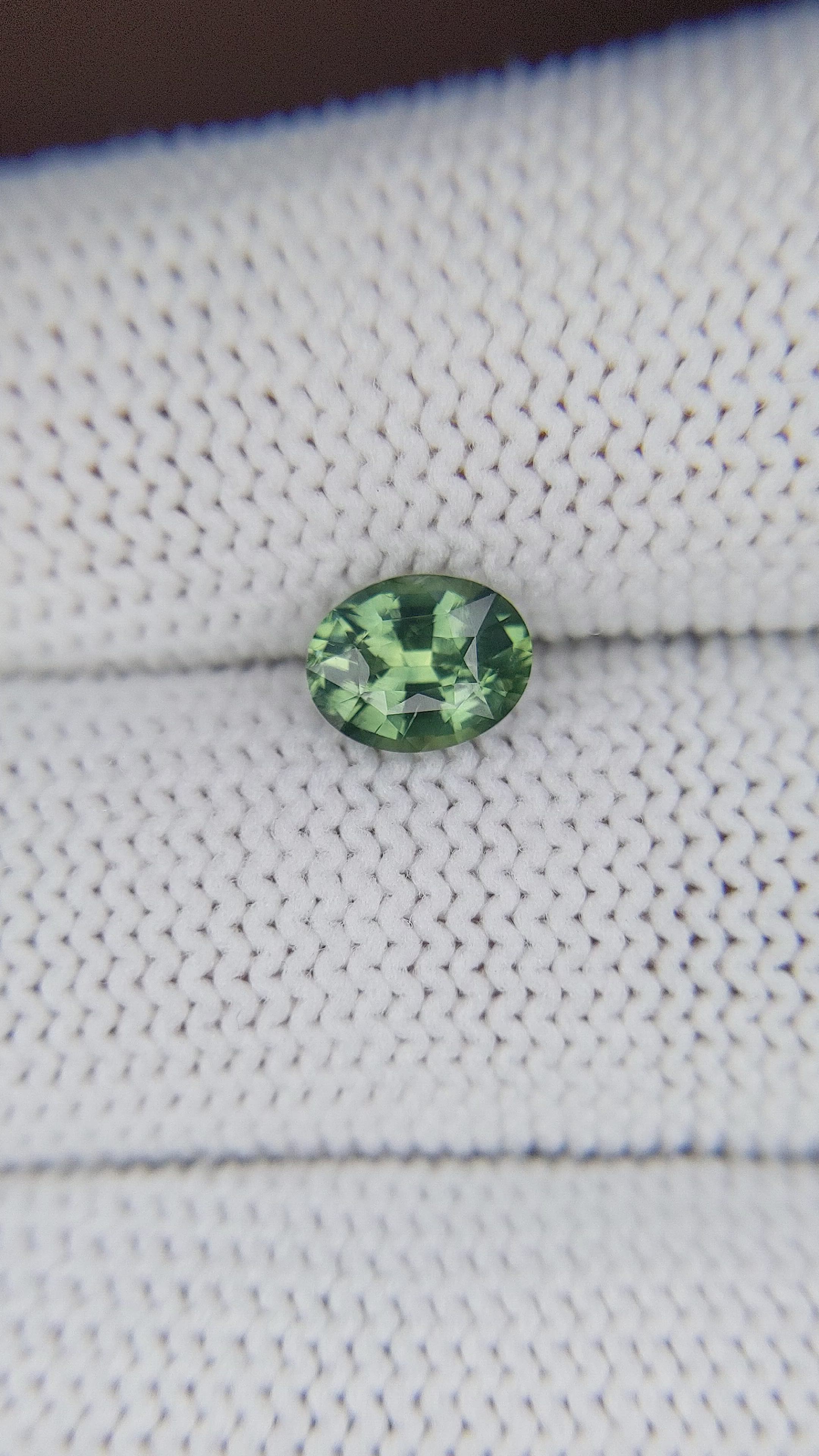 1.18 Ct. Green Sapphire from Madagascar Size Video