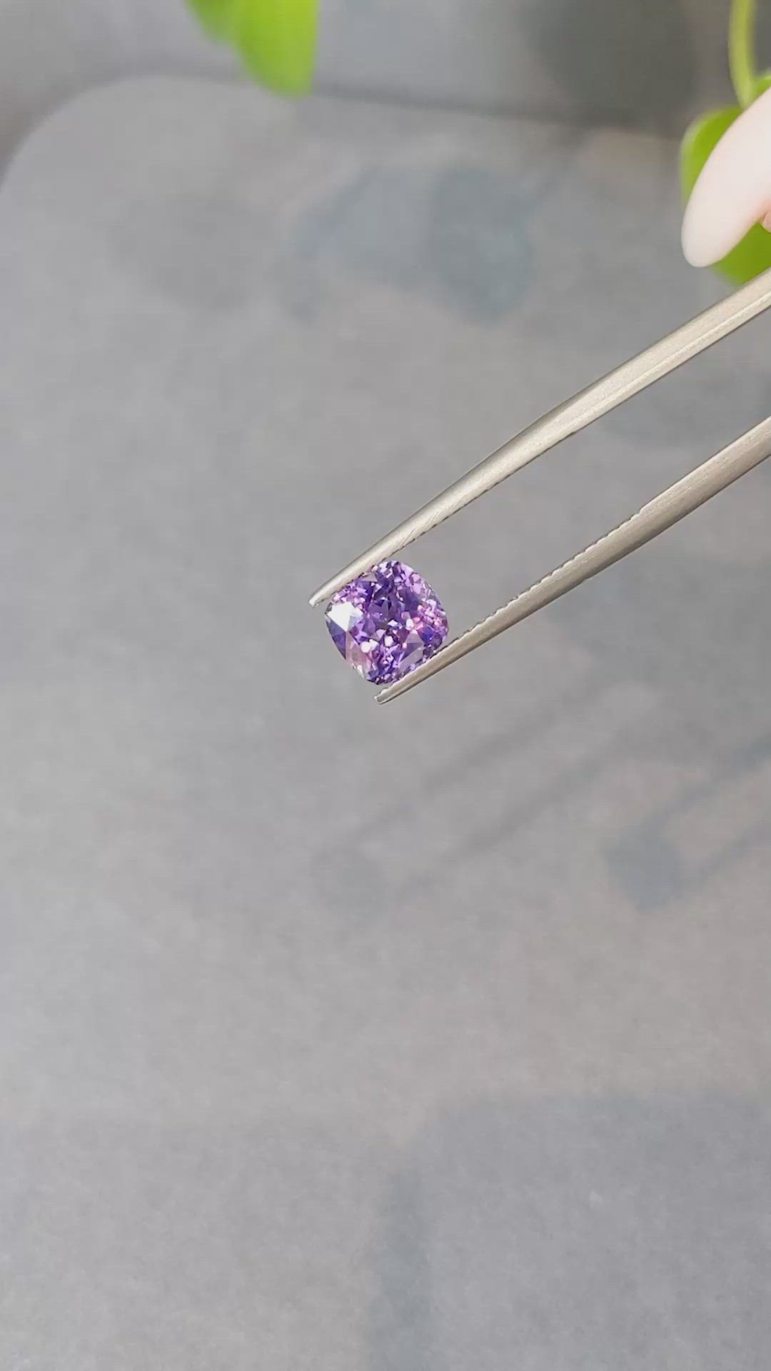 1.81 Ct. Purple Sapphire from Ceylon (Sri Lanka) Size Video