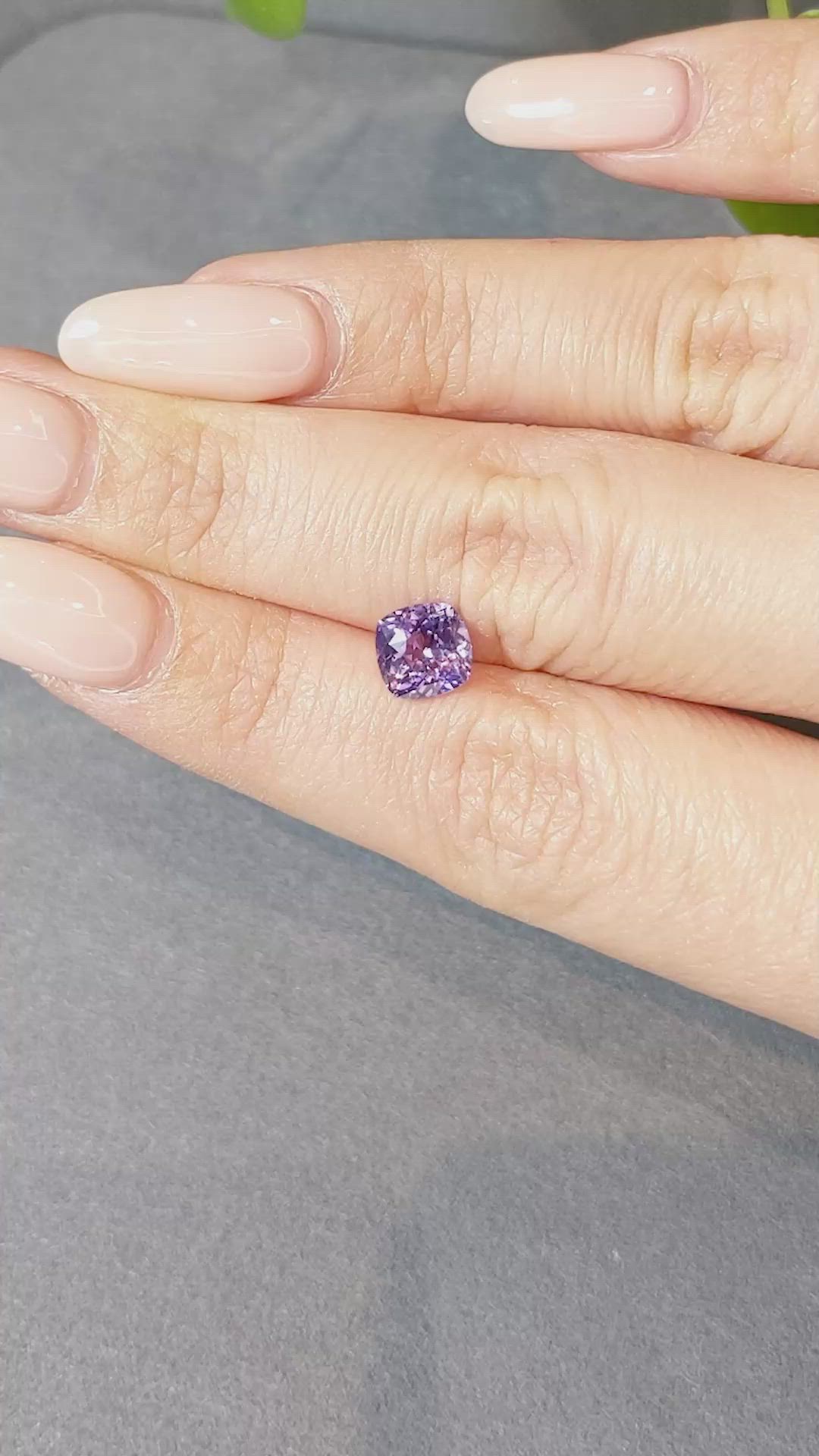 1.81 Ct. Purple Sapphire from Ceylon (Sri Lanka) Size Video