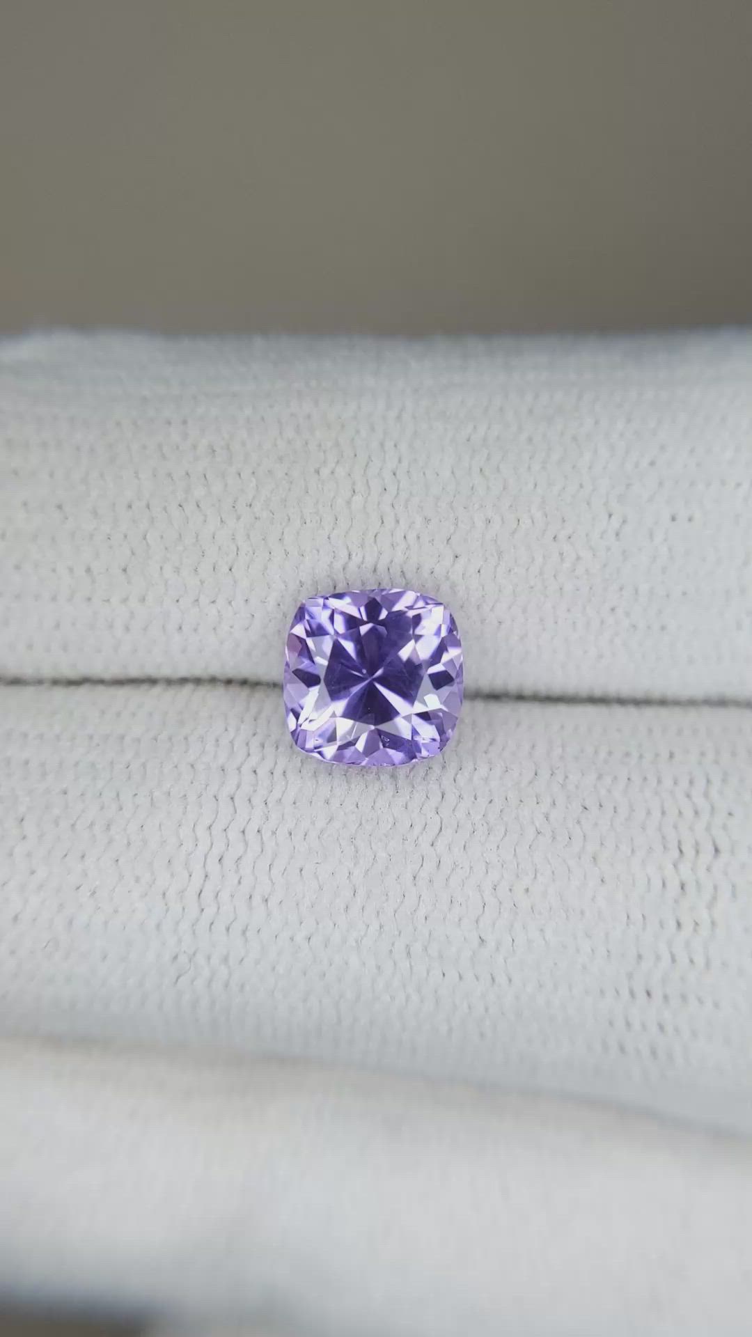 1.95 Ct. Bluish Purple Sapphire from Ceylon (Sri Lanka) Size Video