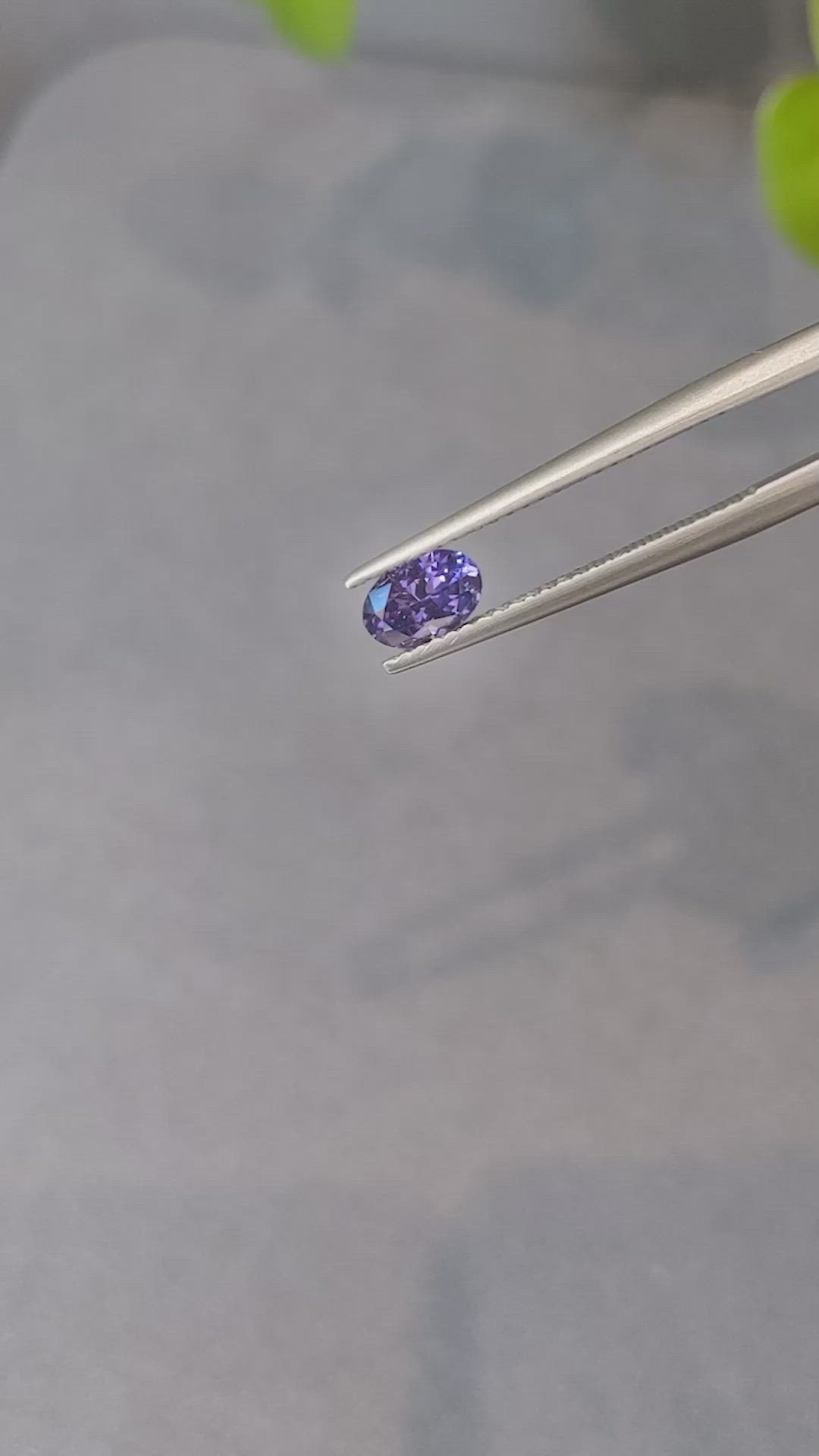 0.67 Ct. Bluish Purple Sapphire from Ceylon (Sri Lanka) Size Video
