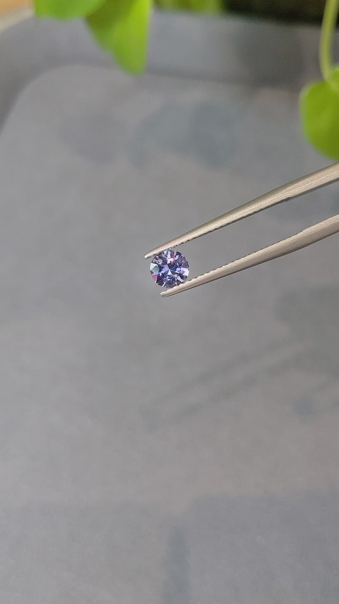 0.51 Ct. Bluish Purple Sapphire from Ceylon (Sri Lanka) Size Video