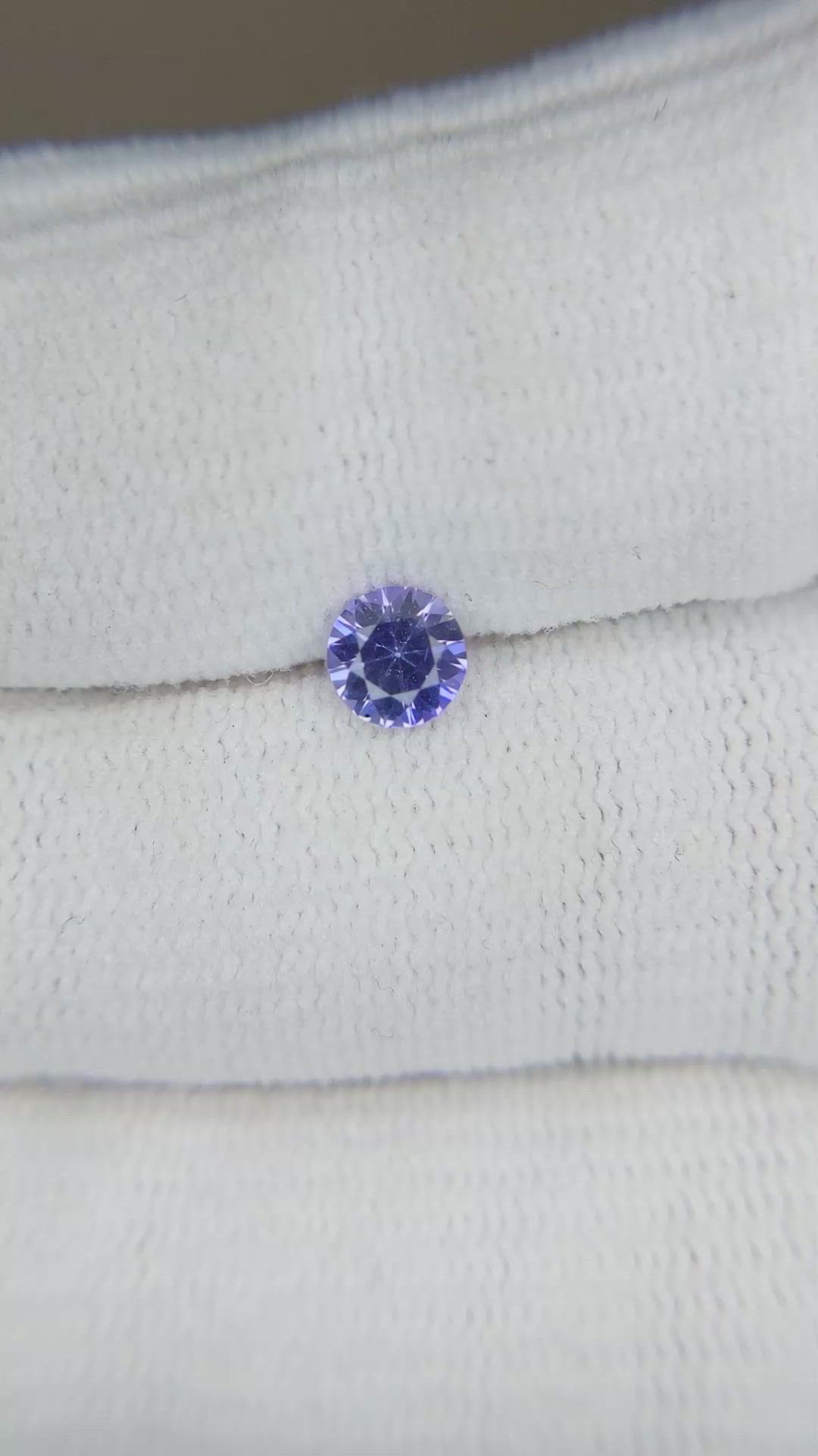 0.51 Ct. Bluish Purple Sapphire from Ceylon (Sri Lanka) Size Video