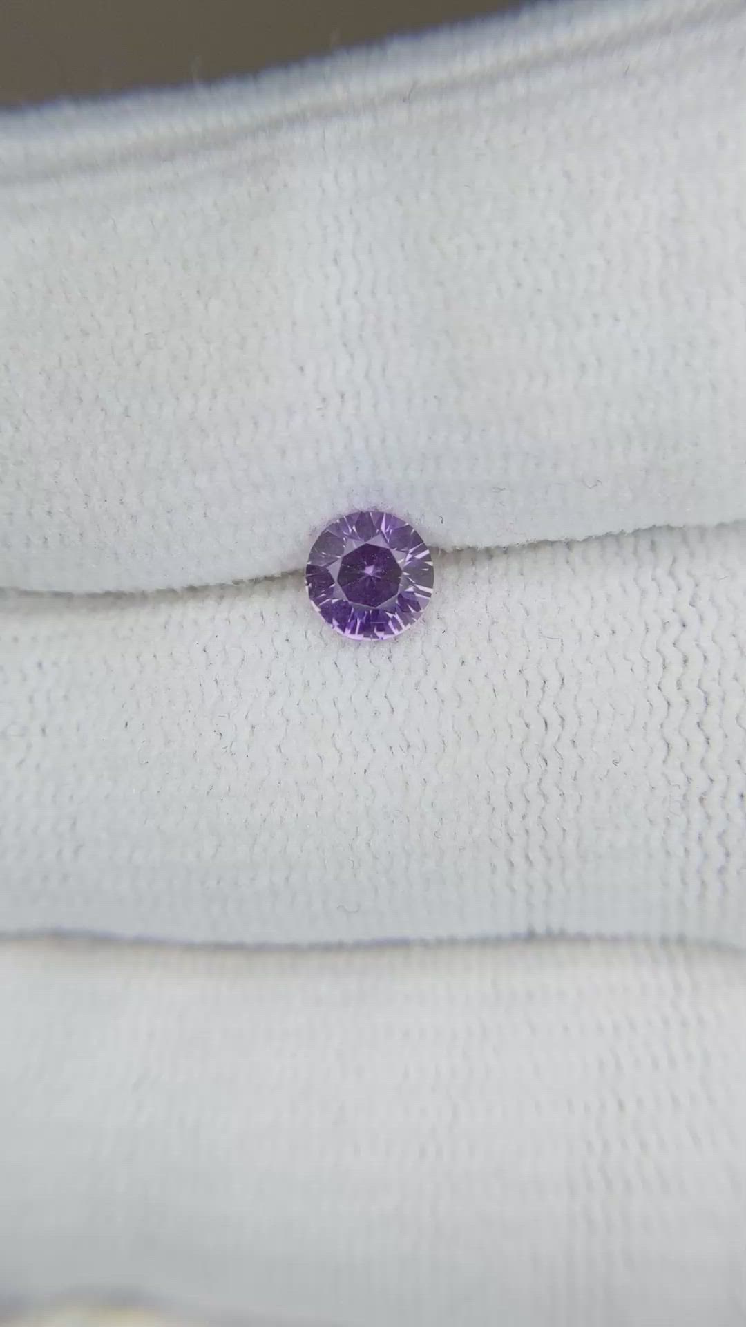 0.58 Ct. Purple Sapphire from Ceylon (Sri Lanka) Size Video