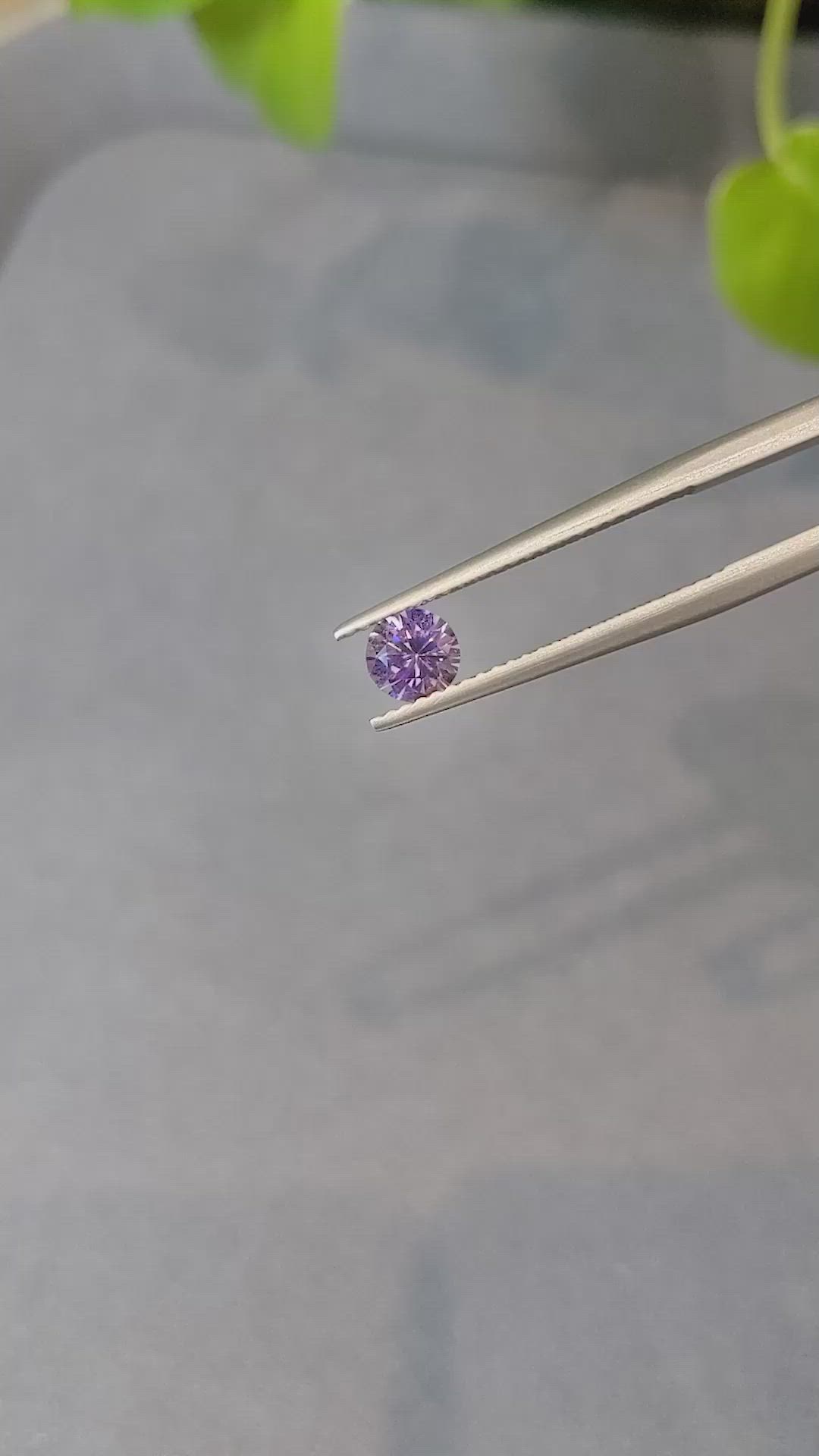 0.58 Ct. Purple Sapphire from Ceylon (Sri Lanka) Size Video