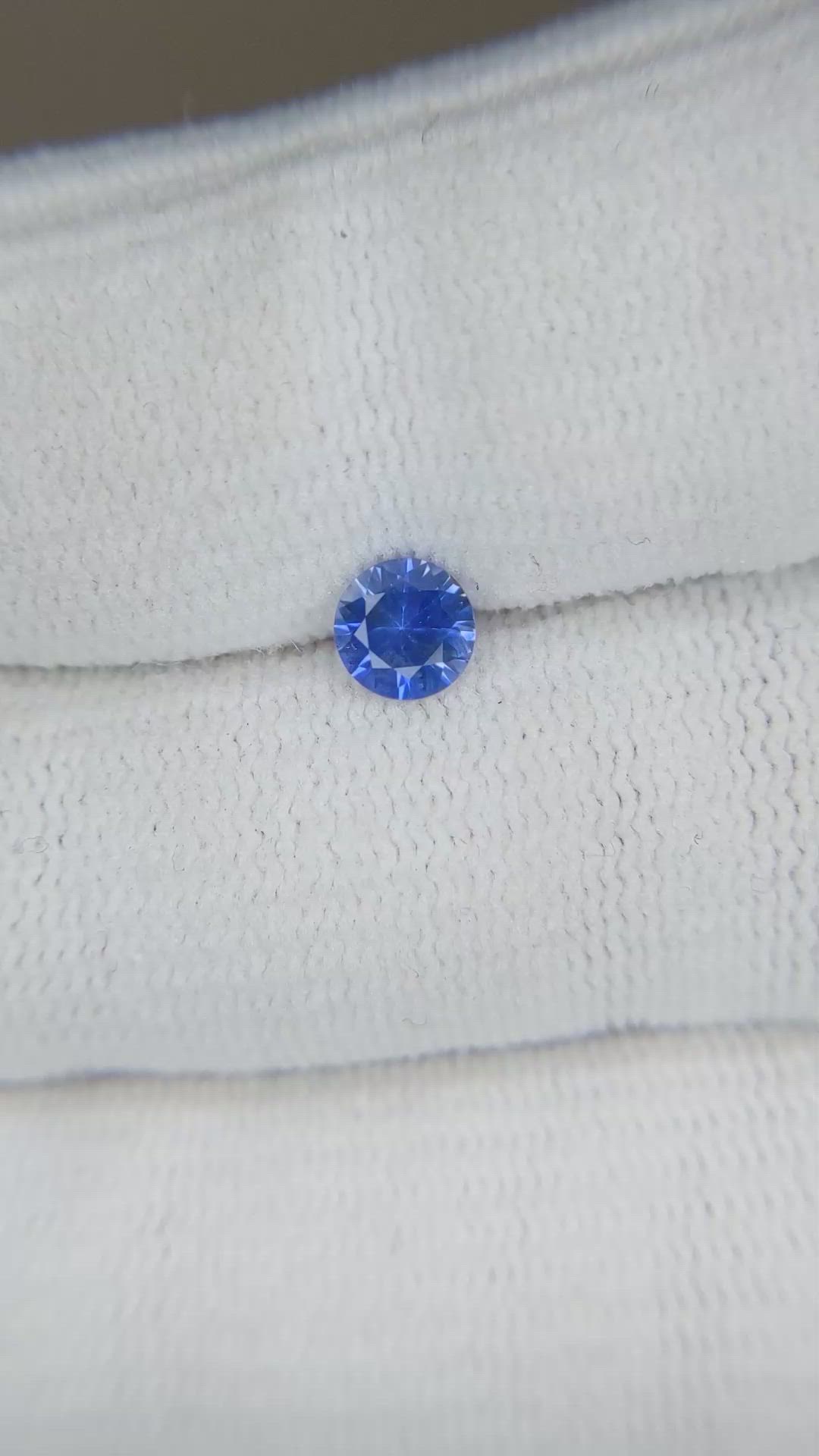 0.56 Ct. Blue Sapphire from Ceylon (Sri Lanka) Size Video