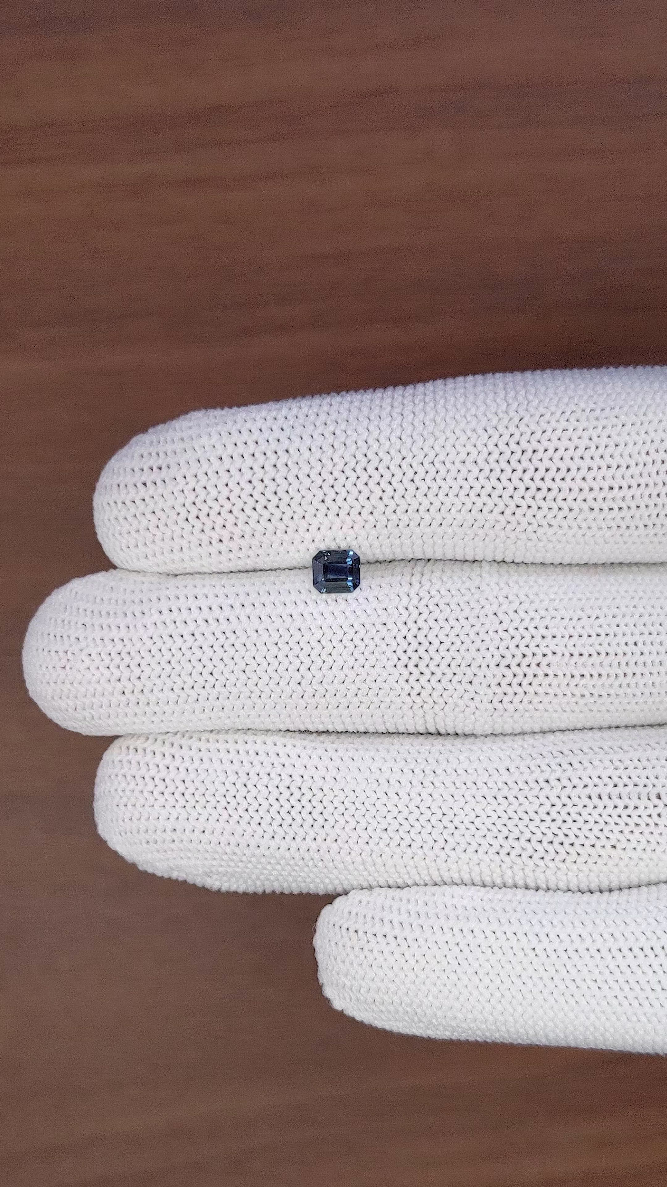 0.69 Ct. Greenish Blue Sapphire from Nigeria Size Video