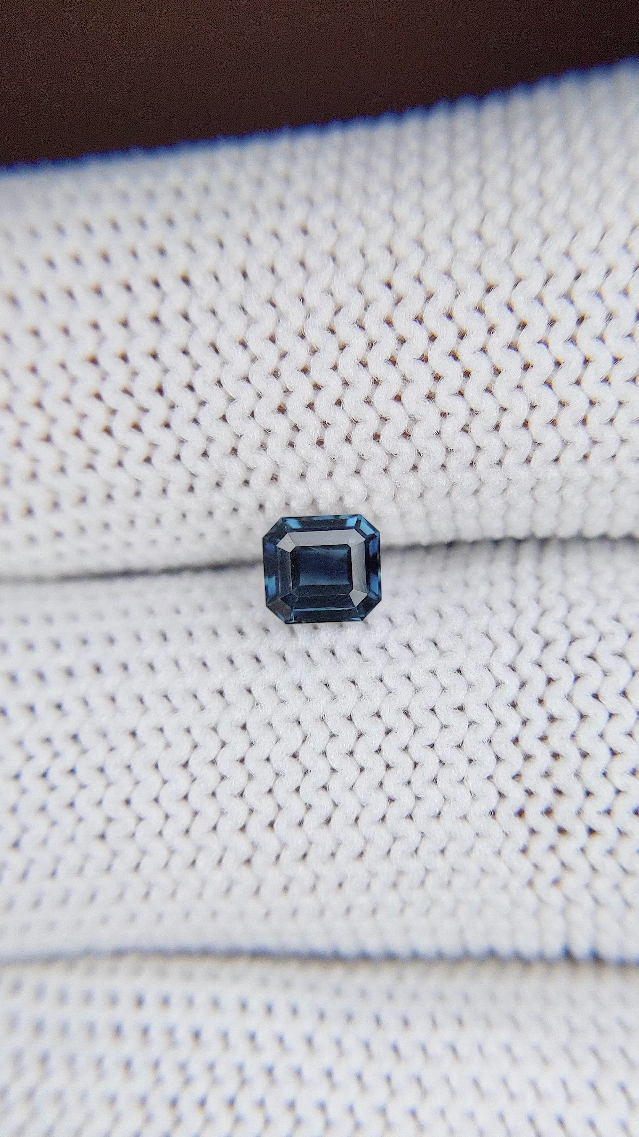 0.69 Ct. Greenish Blue Sapphire from Nigeria Size Video