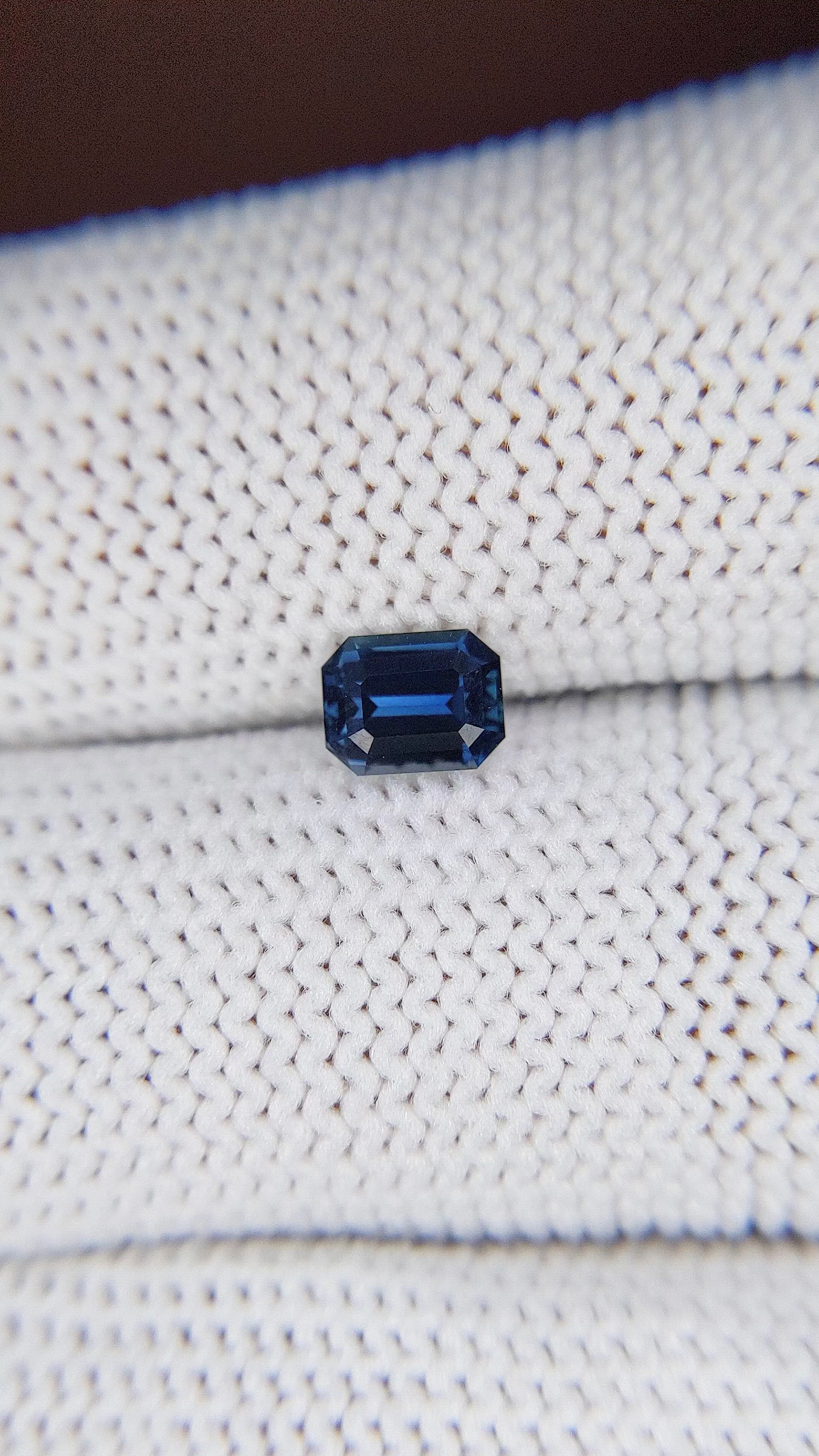 0.78 Ct. Greenish Blue Sapphire from Nigeria Size Video